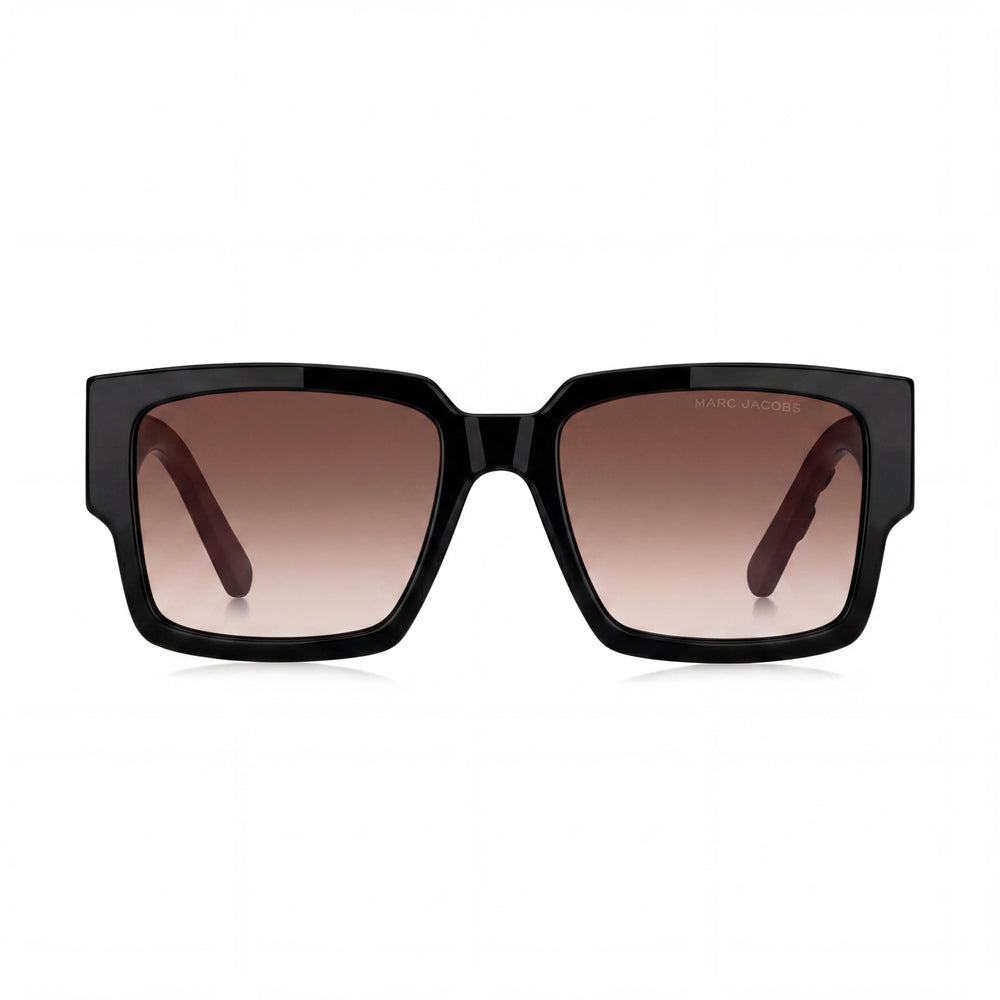 Gafas de sol Marc Jacobs para mujer, informales, negras, blancas, de propionato de celulosa, con sombra marrón, protección UV 400, 54 mm