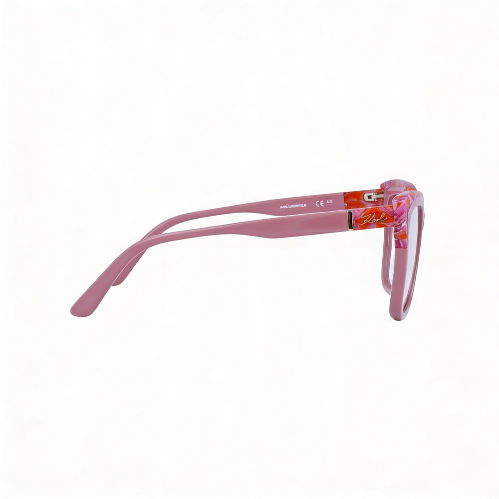Gafas de sol de acetato de mármol rosa para mujer Karl Lagerfeld, 52 mm