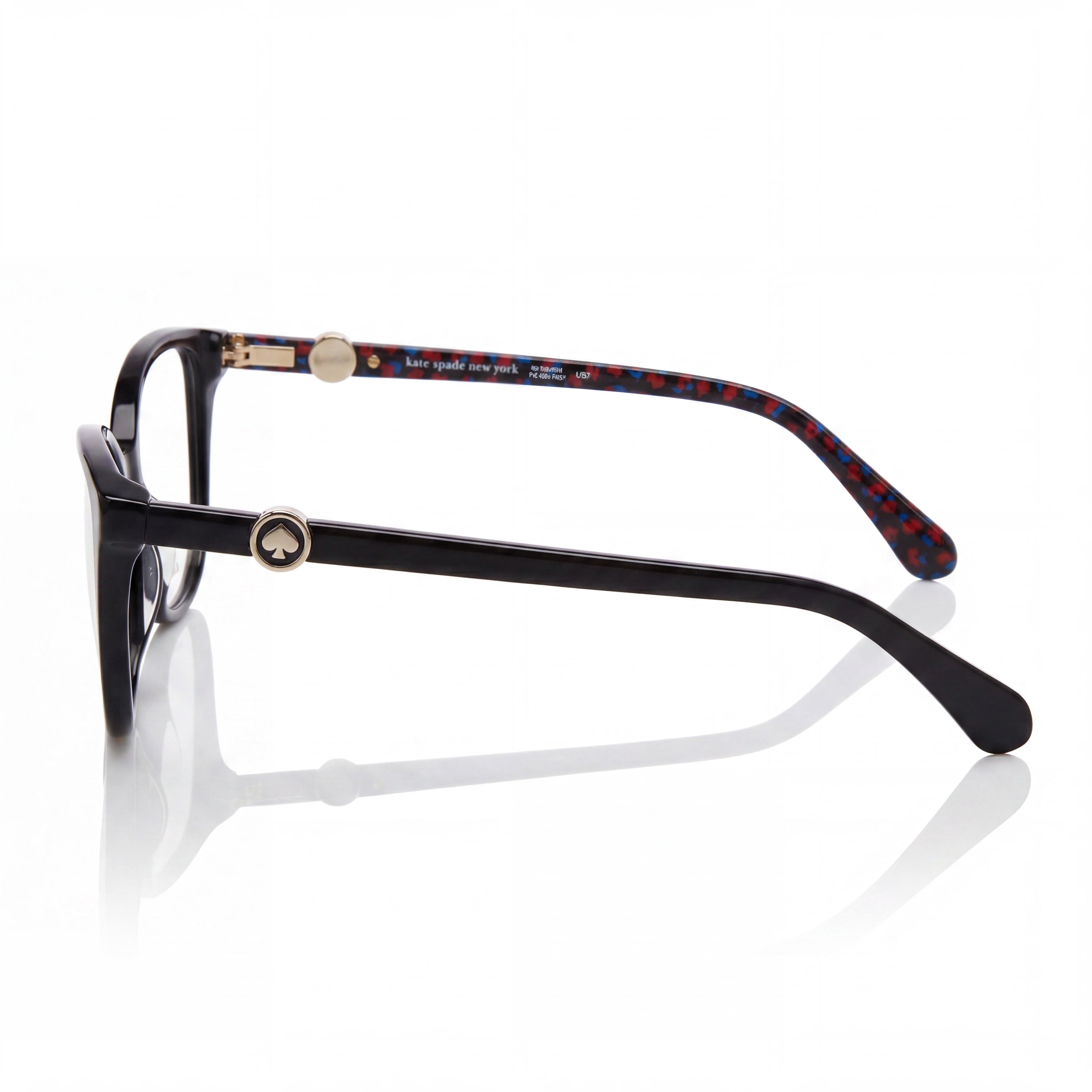 kate spade new york Gafas de sol de mujer modernas con montura de plástico y protección UV de policarbonato negras de 52 mm, Photo 2