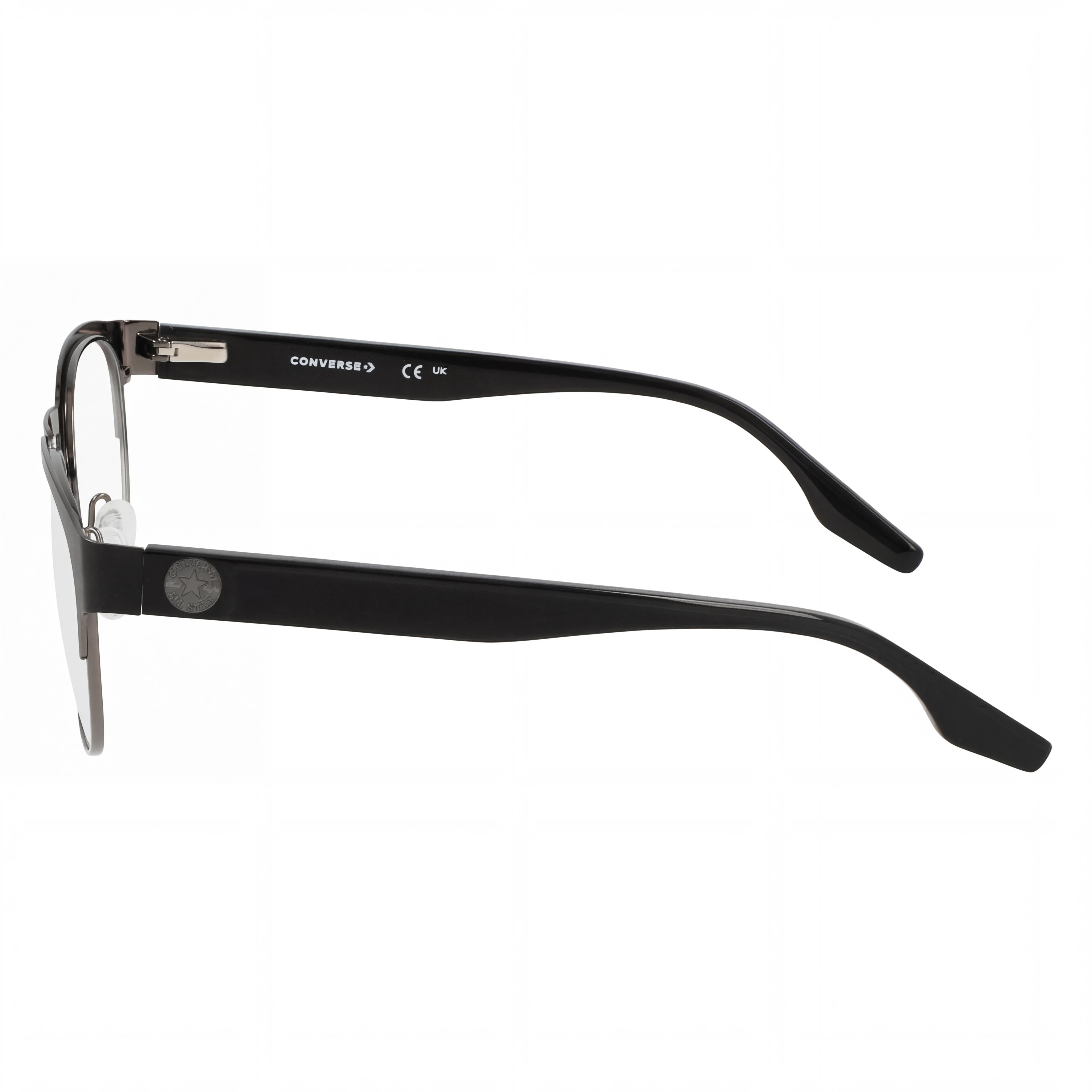 Converse Classic Women's Acetate Frame Eyeglasses Matte Black/Gunmetal with Polycarbonate Lens 51mm, Photo 3