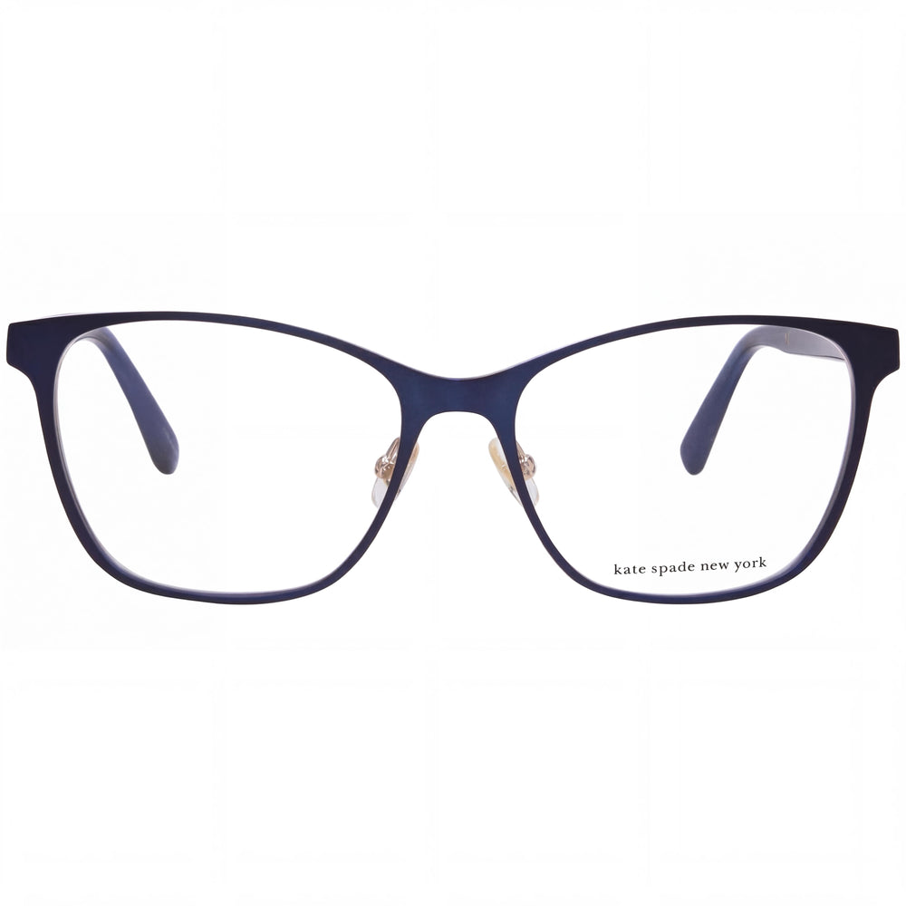 Kate Spade New York Seline Gafas Rectangulares de Montura Completa para Mujer, Montura de Metal Azul, Ancho de Lente 53 mm