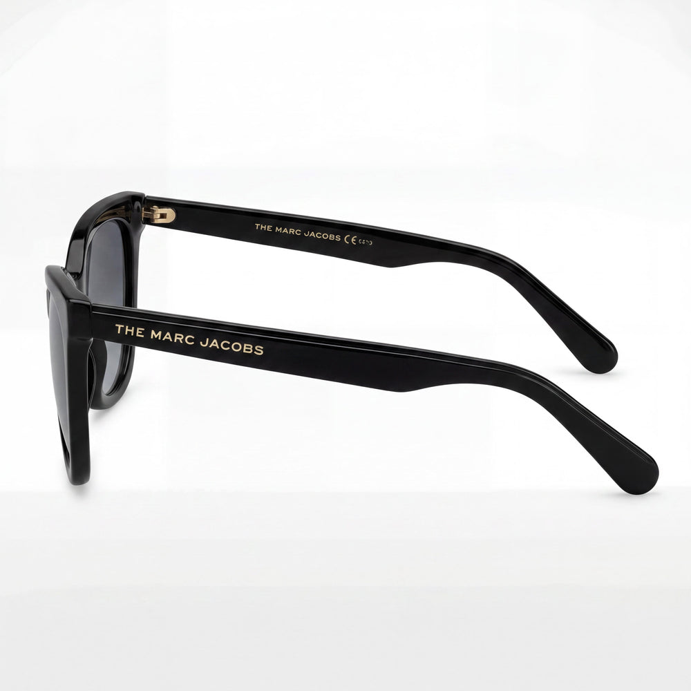 Gafas de sol Marc Jacobs MARC 500/S de acetato negro con forma de mariposa, no polarizadas y con cristales gris oscuro degradado de 54 mm para mujer