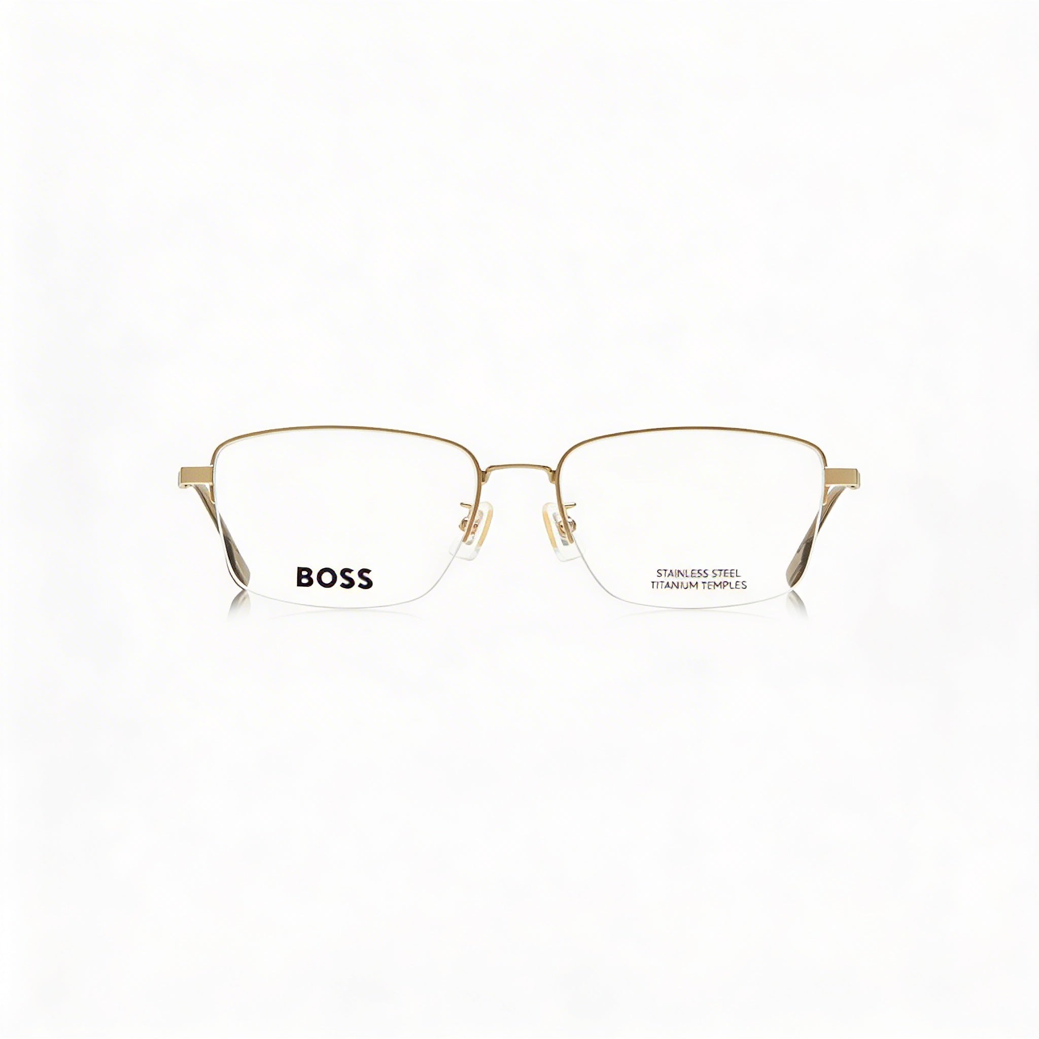 Hugo Boss Audio Systems Modern Women's Matte Gold Alloy Steel Frame Polycarbonate Lens Sunglasses 55mm, Photo 3