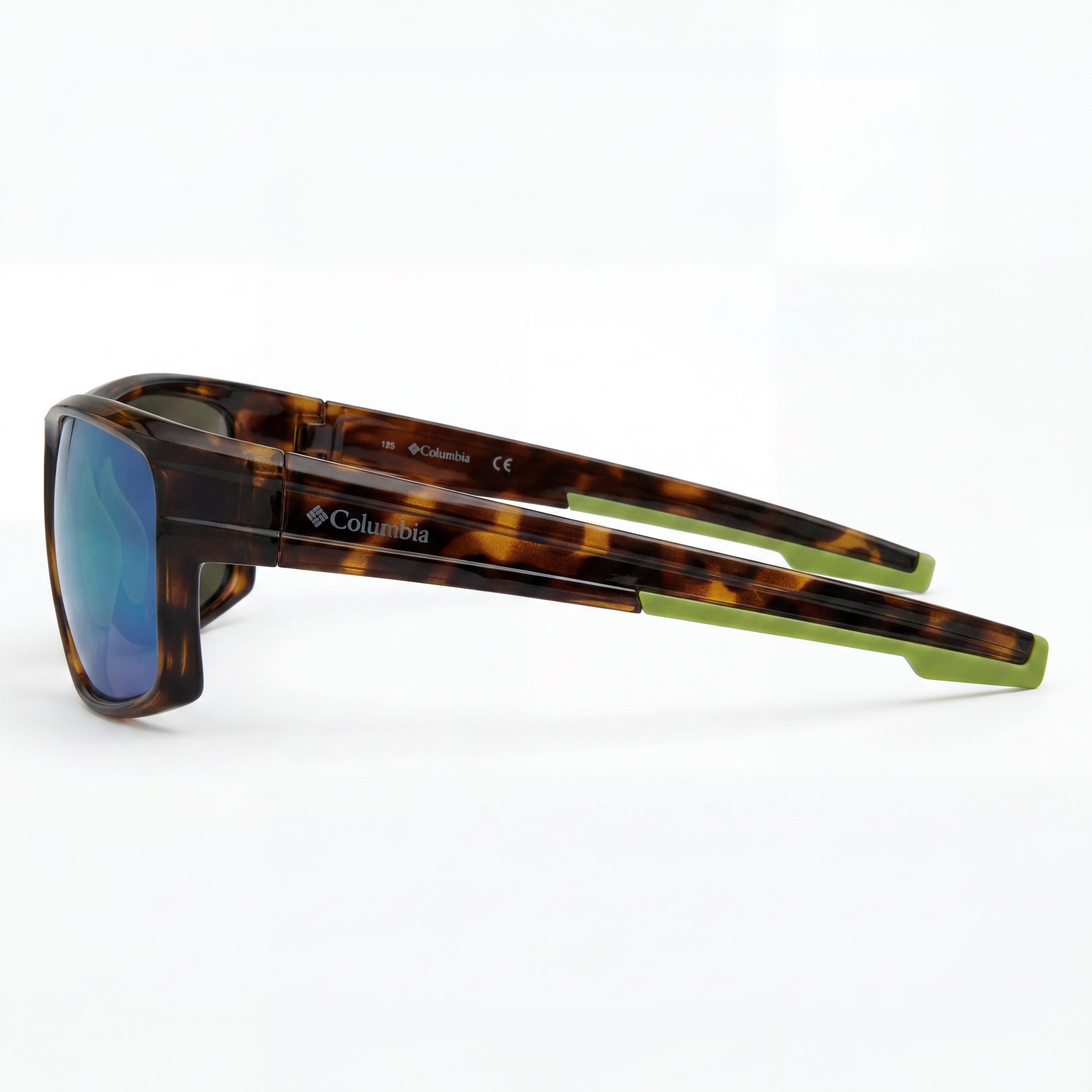 Columbia C533sp Mountainshyre Men's Matte Dark Tortoise Green Flash Mirror Sunglasses 63mm, Photo 3