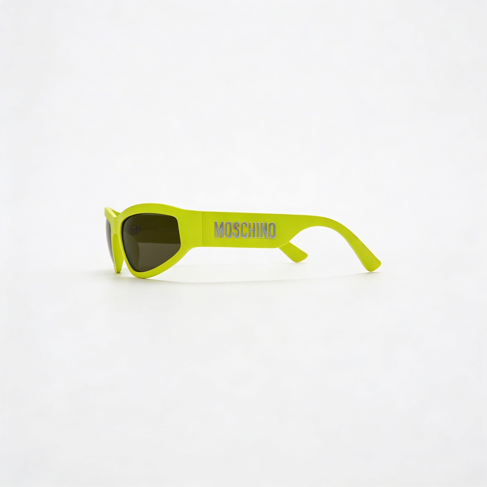 Moschino Men's MOS164/S Rectangular Matte Lime Green Polyamide Sunglasses 60mm 100% UV, Photo 3