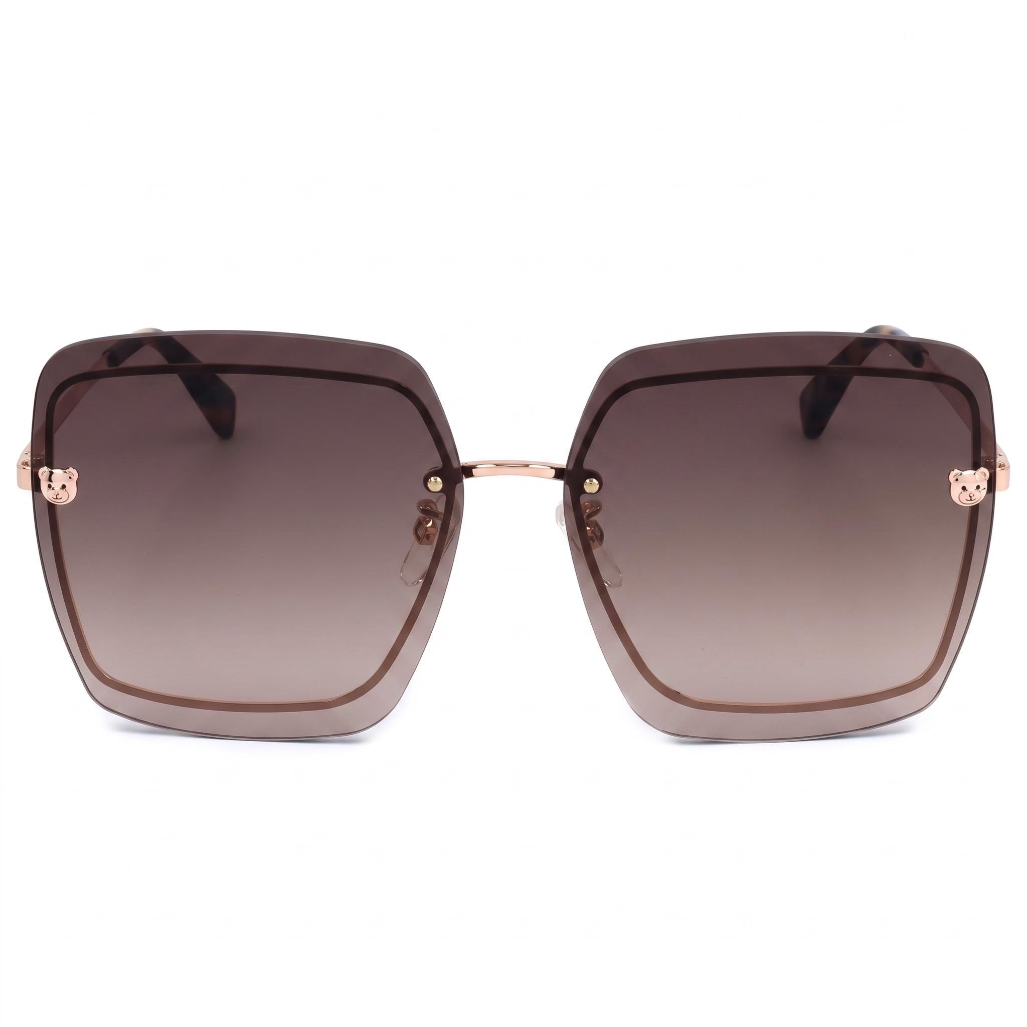 Moschino Casual Unisex Multicoloured Stainless Steel UV Protected Brown Shaded Lens Sunglasses 64mm, Photo 2