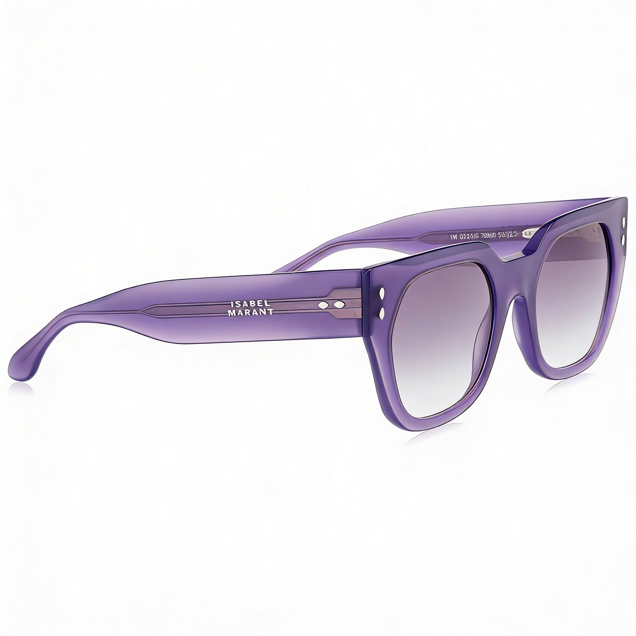 Isabel Marant Gafas de Sol de Acetato Modernas para Mujer Lilas Grises de Acetato con Lentes Sombreadas Gris Oscuro de 53 mm, Photo 3
