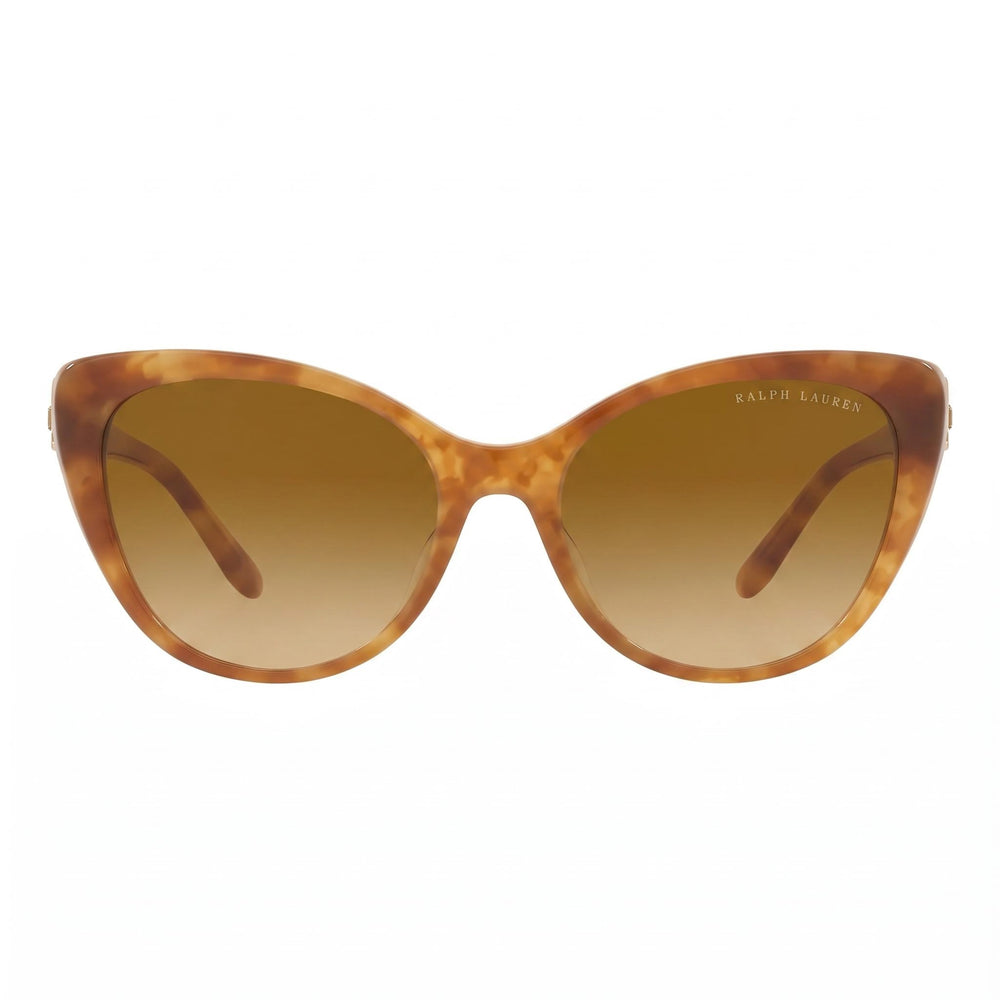 Gafas de sol clásicas de mujer Ralph Lauren con montura de material compuesto multicolor y lentes de cristal multicolor