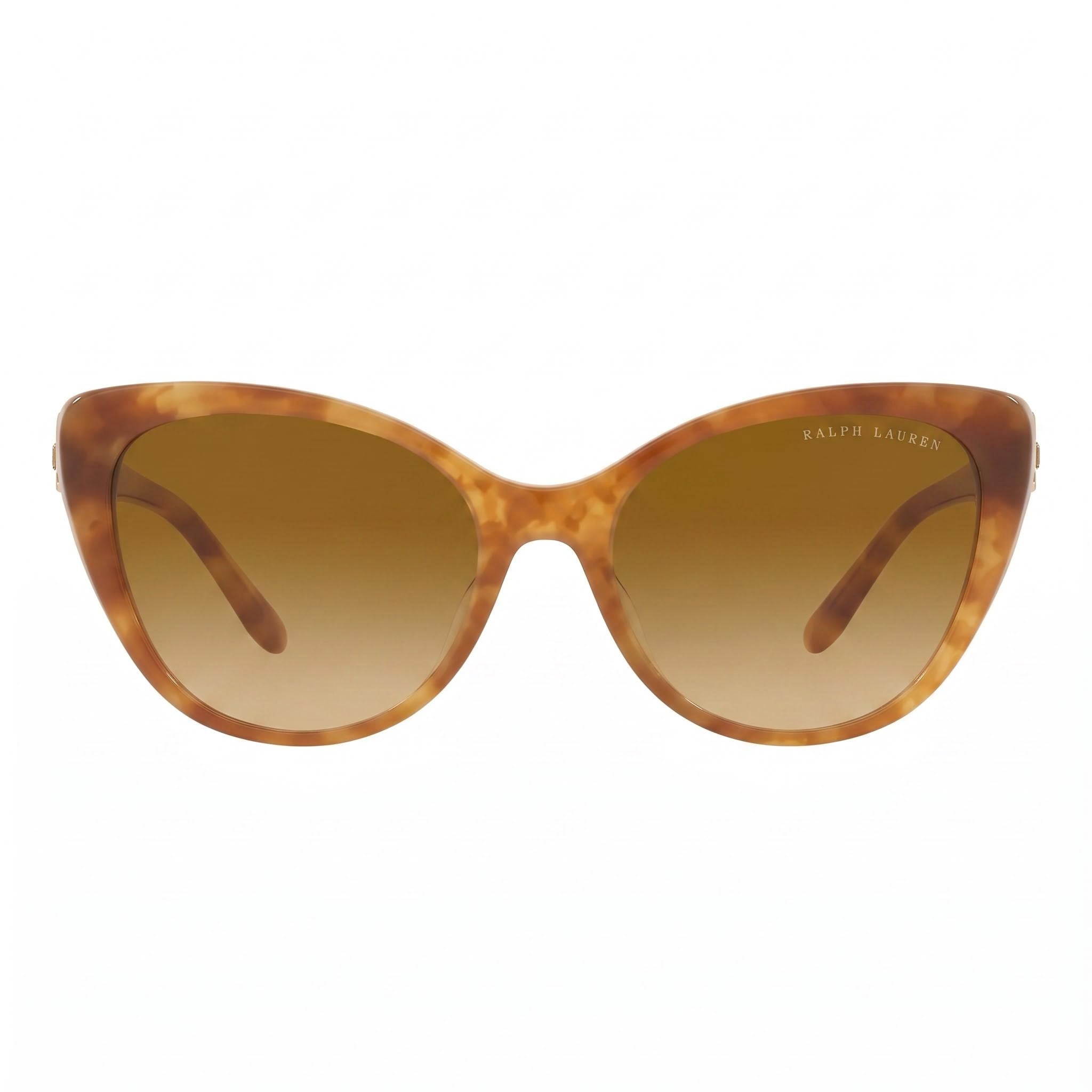 Gafas de sol clásicas de mujer Ralph Lauren con montura de material compuesto multicolor y lentes de cristal multicolor, Photo 2