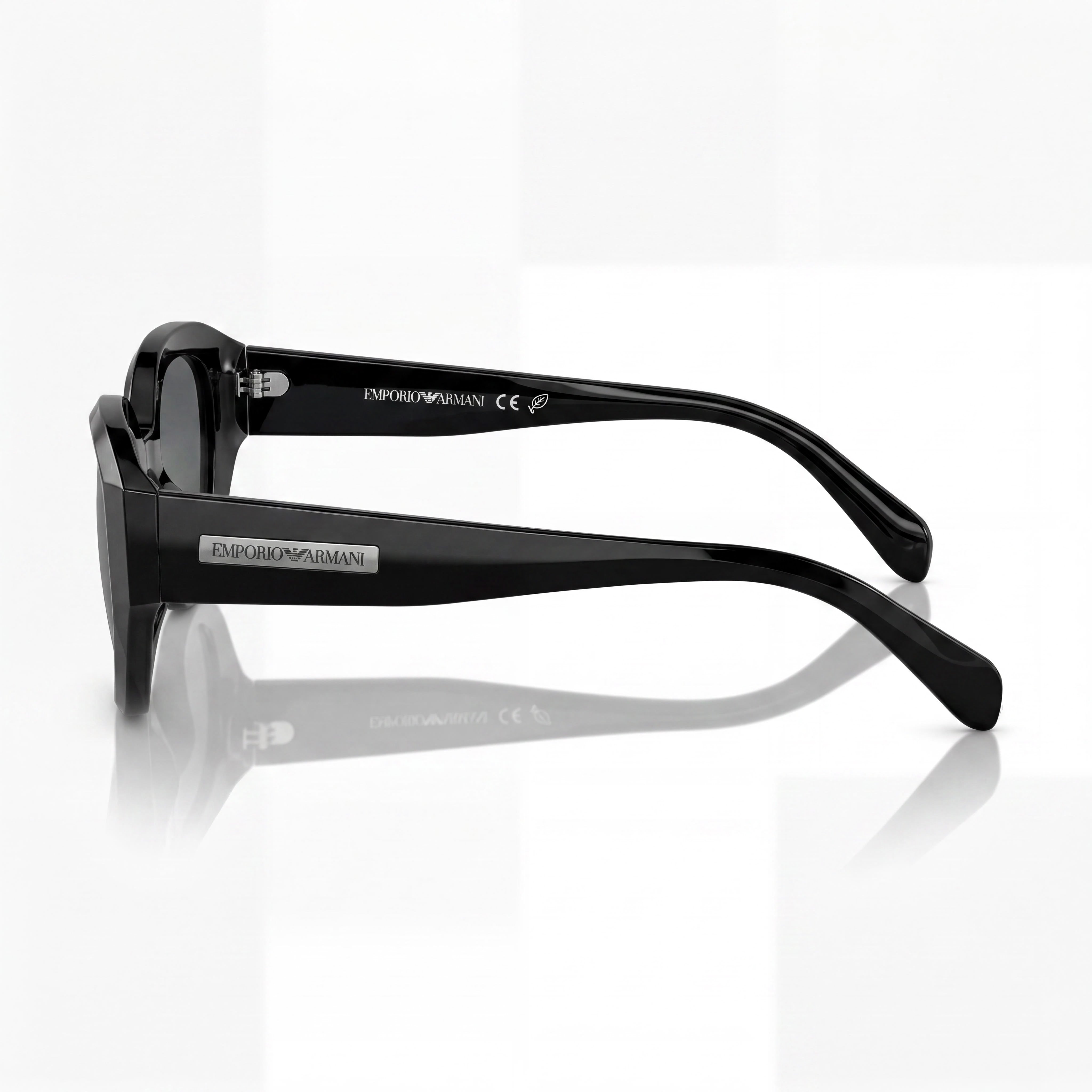 Gafas de sol Emporio Armani Ea4230u de ajuste universal para mujer, montura de plástico multicolor, lentes gris oscuro con protección 100% UV, 48 mm, Photo 3