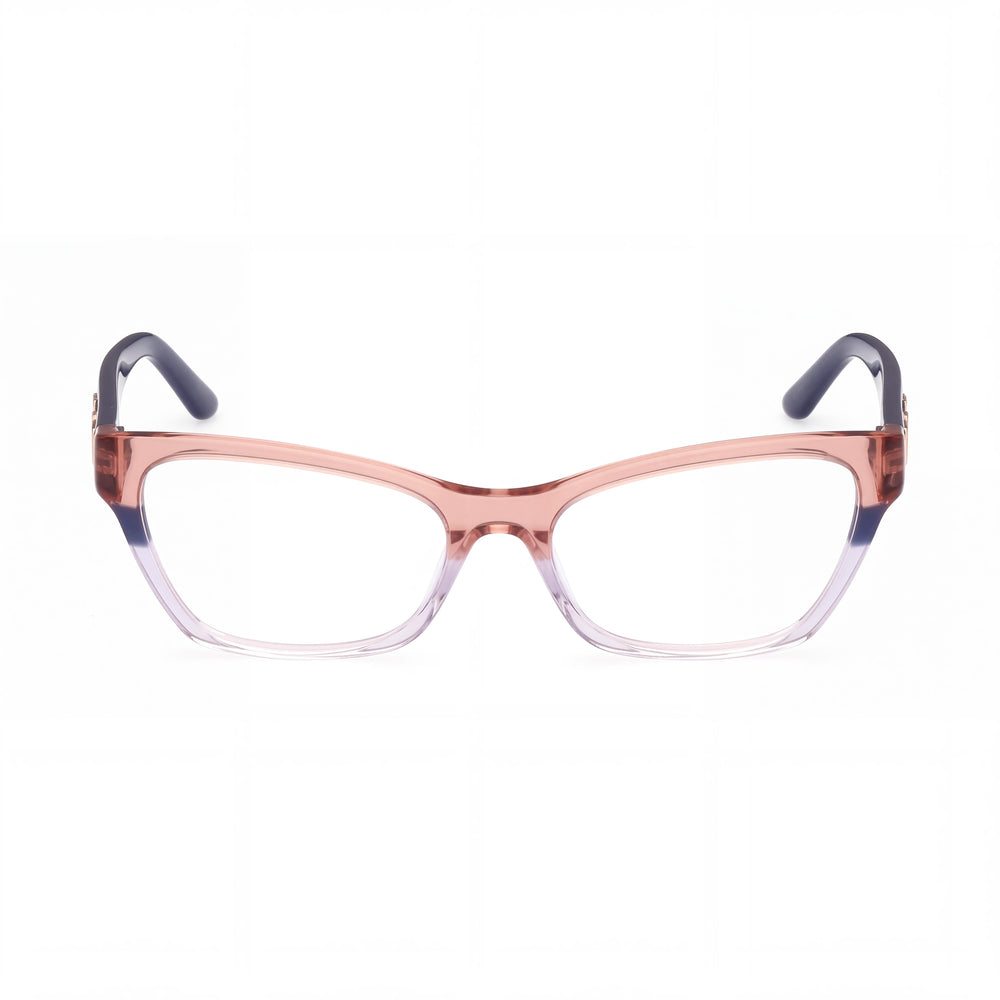 Gafas graduadas GUESS Gu2979 para mujer con montura de plástico a rayas azules y monocolor con lentes de policarbonato de 52 mm