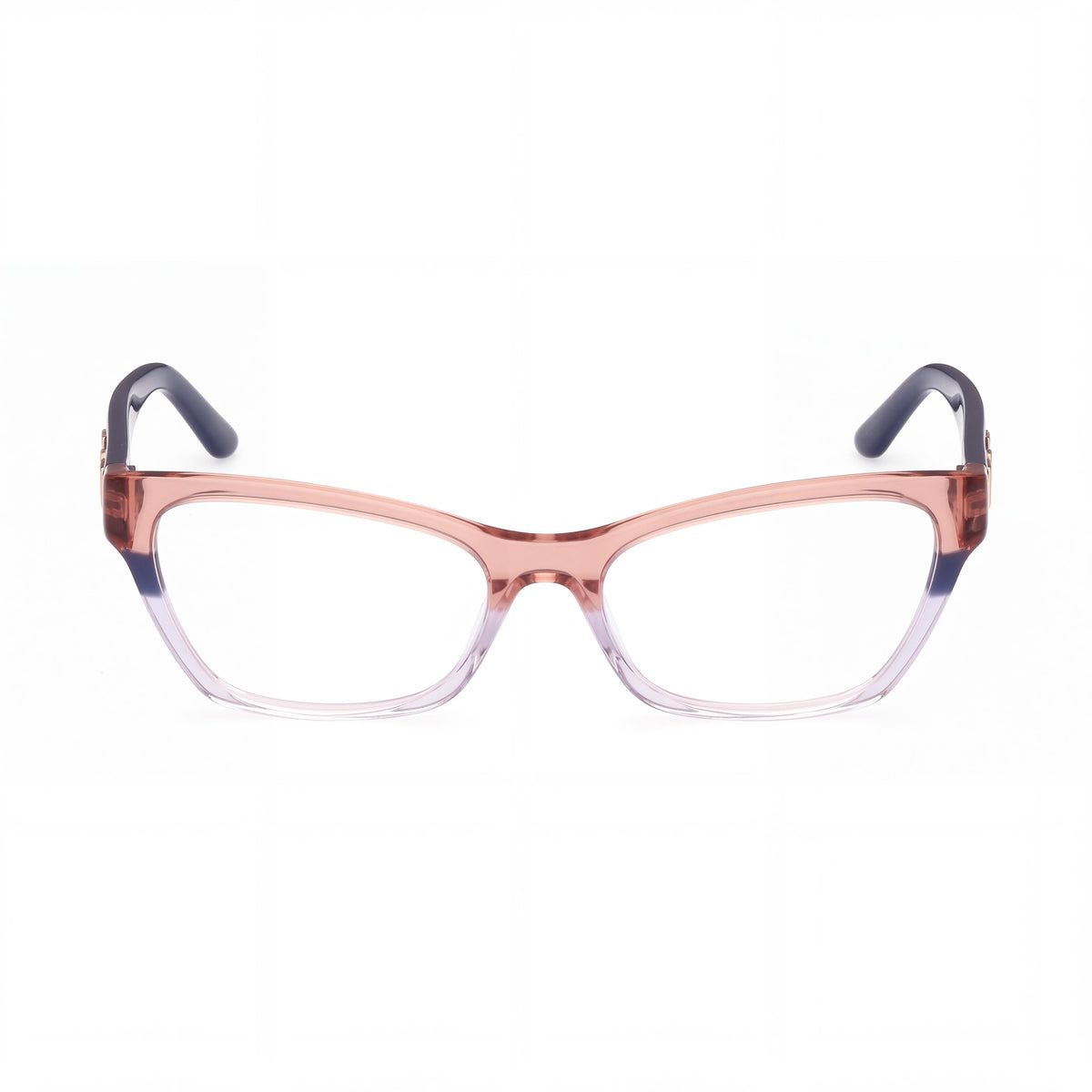 GUESS Gu2979 Women’s Blue Striped & Monocolor Plastic Frame Optical Glasses with Polycarbonate Lenses 52mm, Photo 2