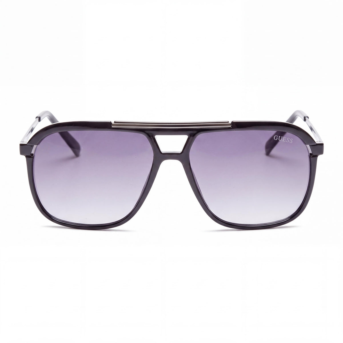 GUESS Men's GF0157 Sunglasses with Black Metal Frame and Brown Lenses, UV Protected, 58mm, Photo 2