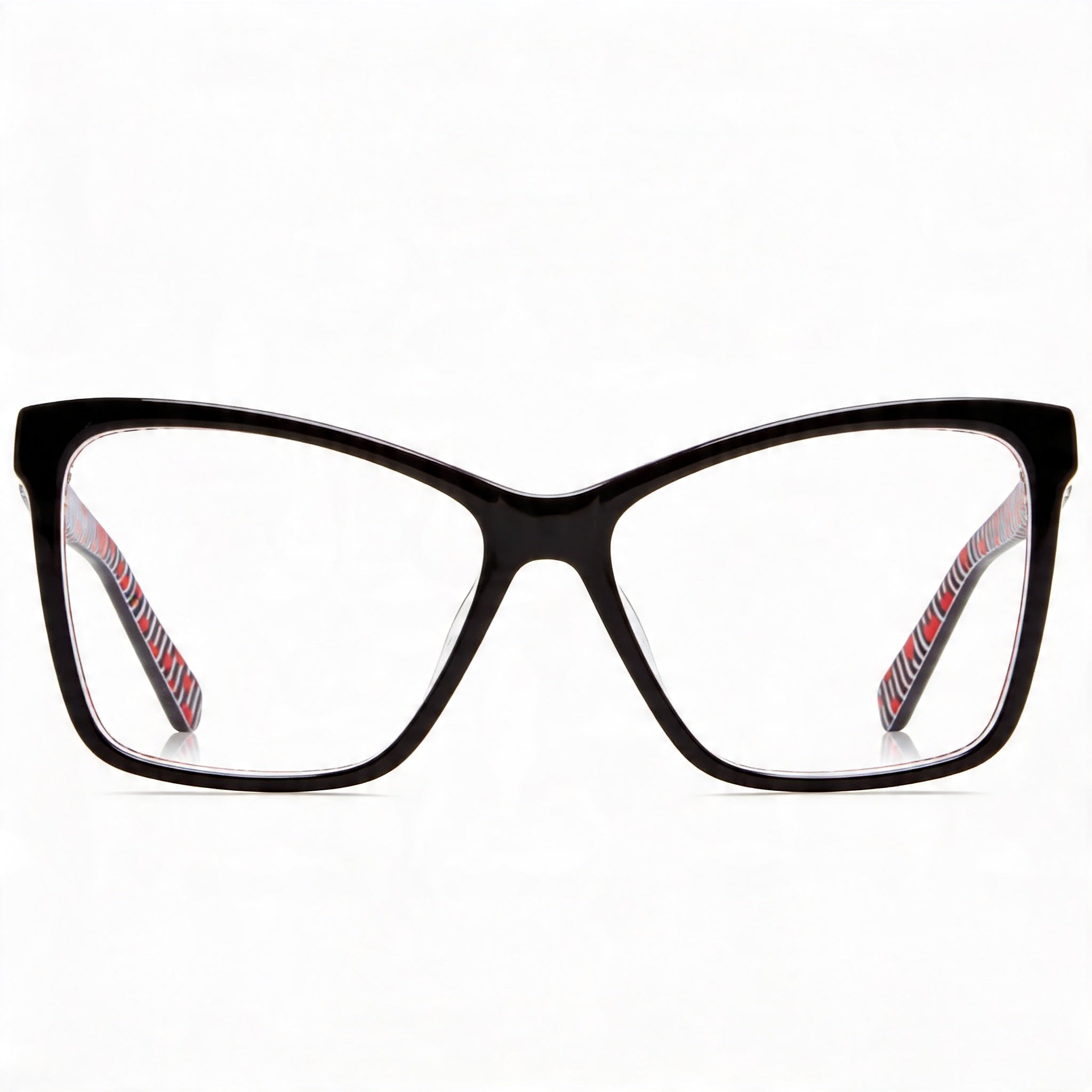 Love Moschino Modern Women's Eyewear: Black Acetate Frames, Polycarbonate Lenses, 54mm Lens Width, Photo 2