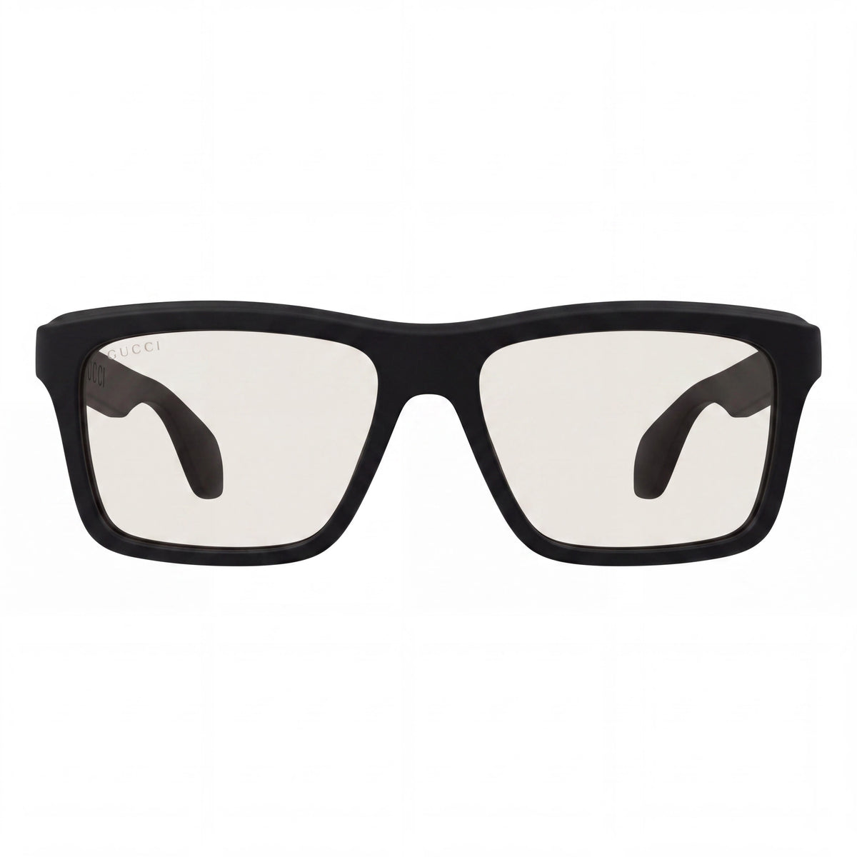 Gucci Classic Men's Acetate Eyewear Frames featuring Black Finish and Multicolor Lenses, 55mm Lens Width, Photo 2