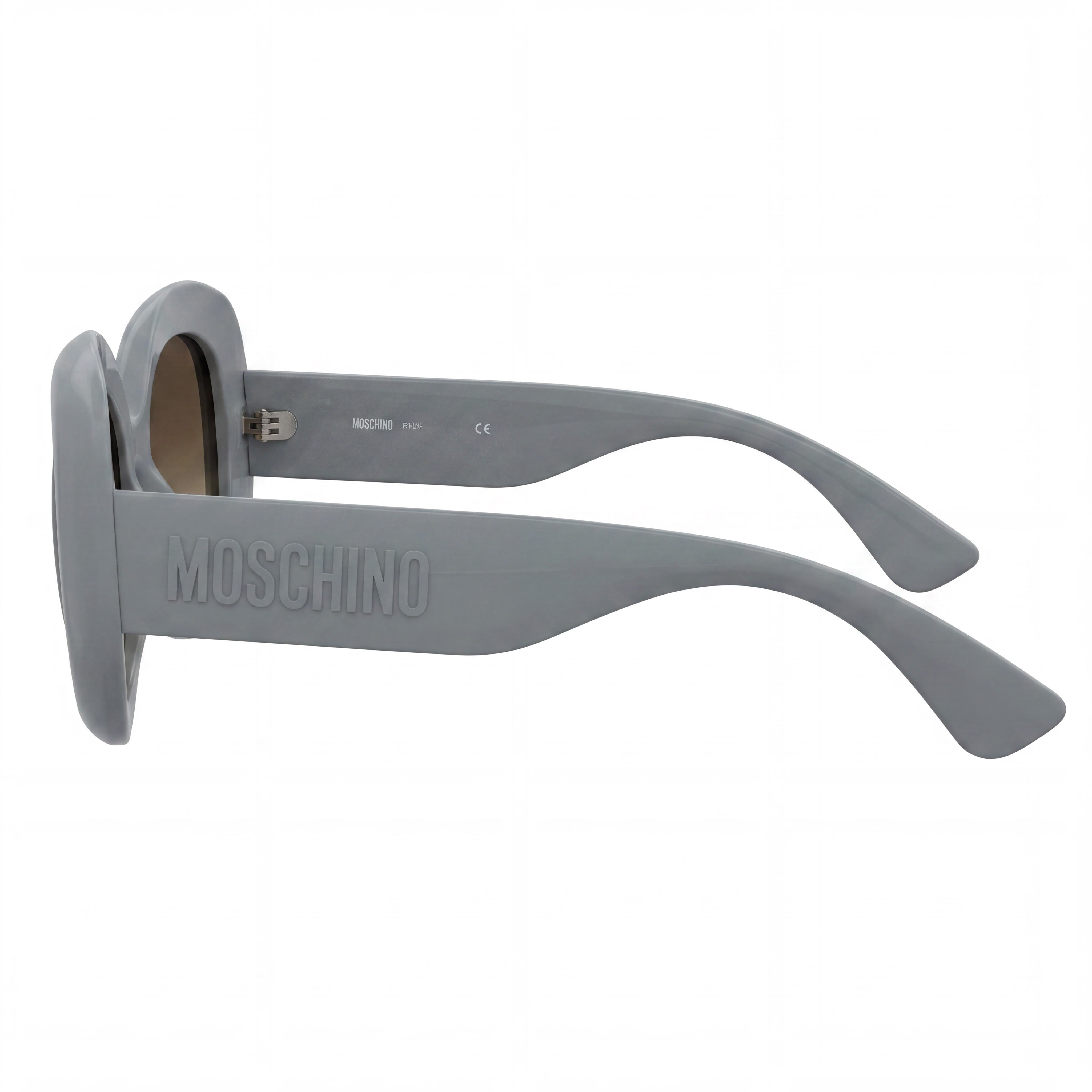 Moschino Gafas de sol informales para mujer CELULOSA PROP. INYEC. Montura azul azur Lente sombreada marrón 54-22-140, Photo 3