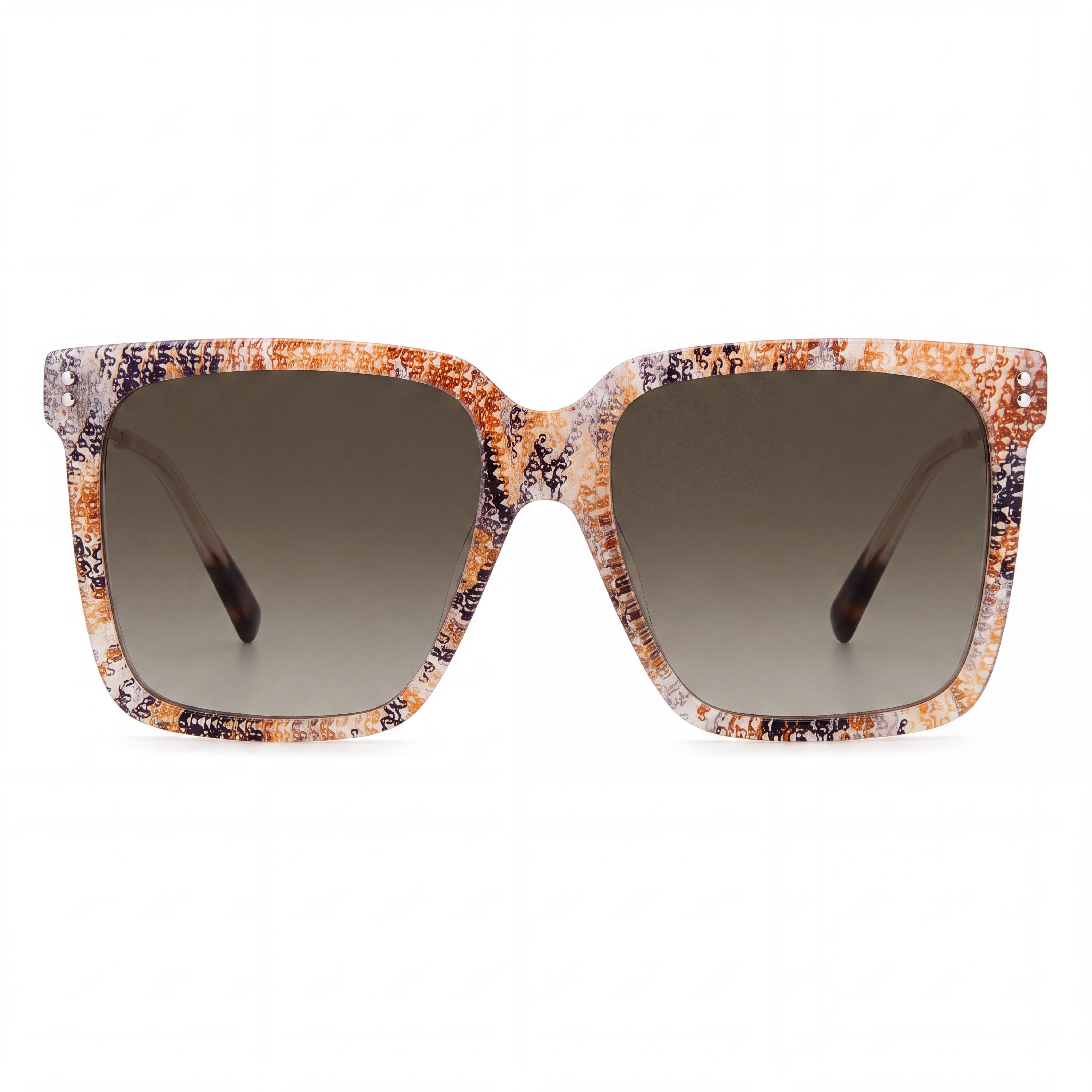 Missoni Mis 0107/S Gafas de Sol de Acetato para Mujer Beige con Patrón Marrón Degradado Lentes Degradadas 57mm, Photo 2