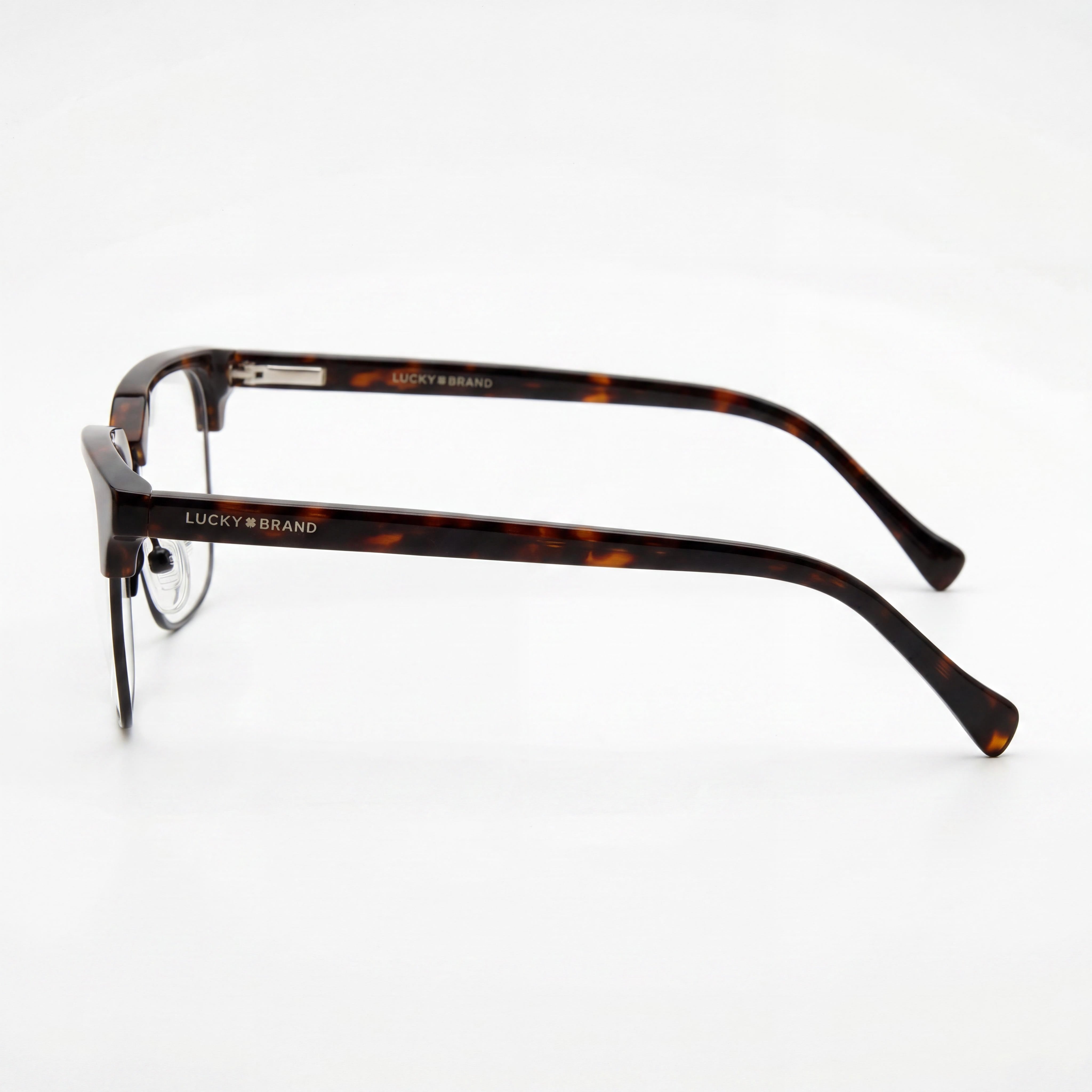 Lucky Brand Vlbd133 Men's Dark Havana Black Frame Lightweight Eyewear with 52mm Lens Width, 18mm Bridge Width, 140mm Temple Length, Photo 2