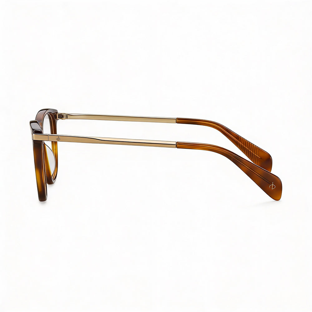 Rag & Bone Rnb 3006 - Montura de metal para mujer, color amarillo, dorado habano, transparente, sin montura óptica, 54 mm