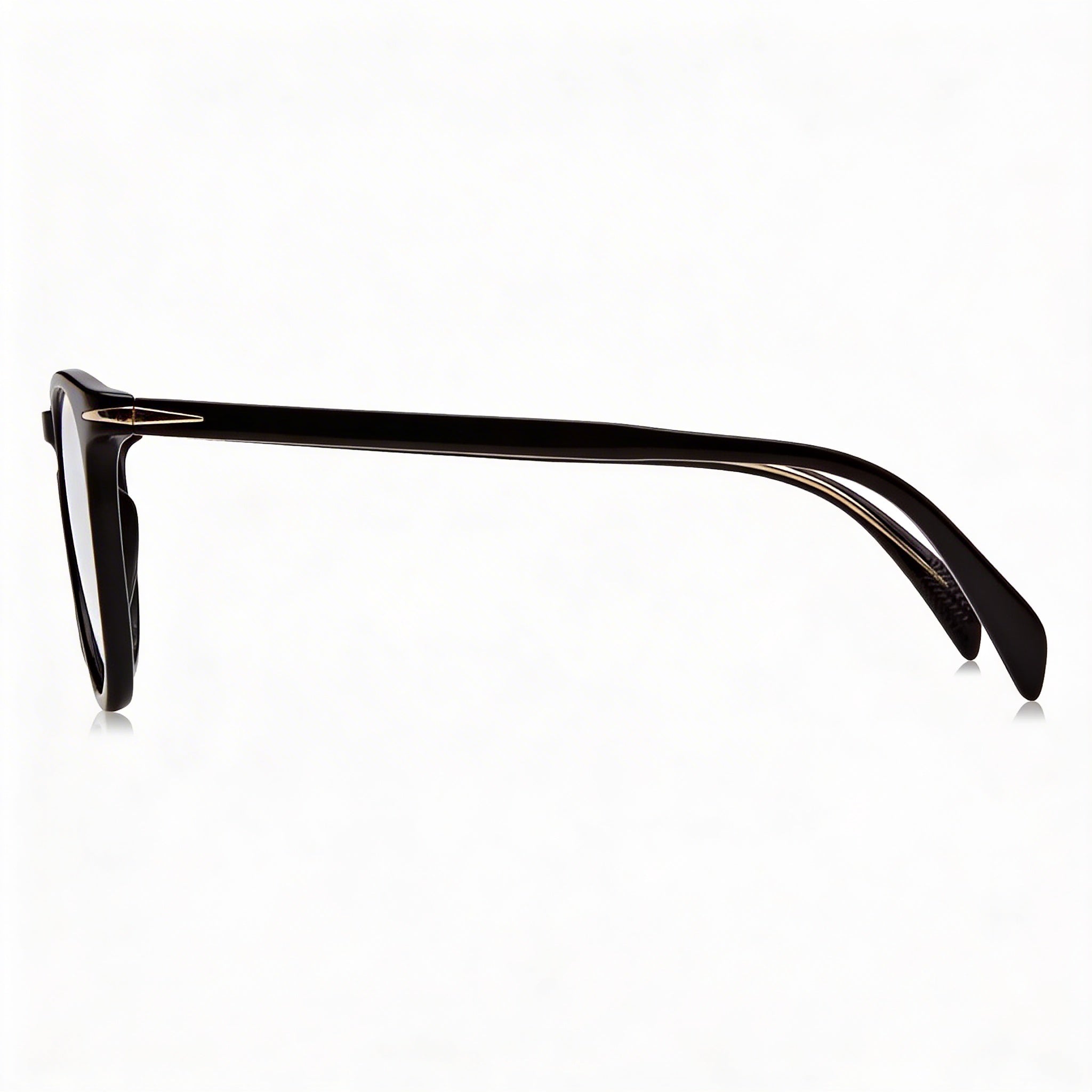 Gafas de sol David Beckham DB 1050 unisex de estilo moderno con montura de acetato negro y lentes de policarbonato negro de 49 mm, Photo 2