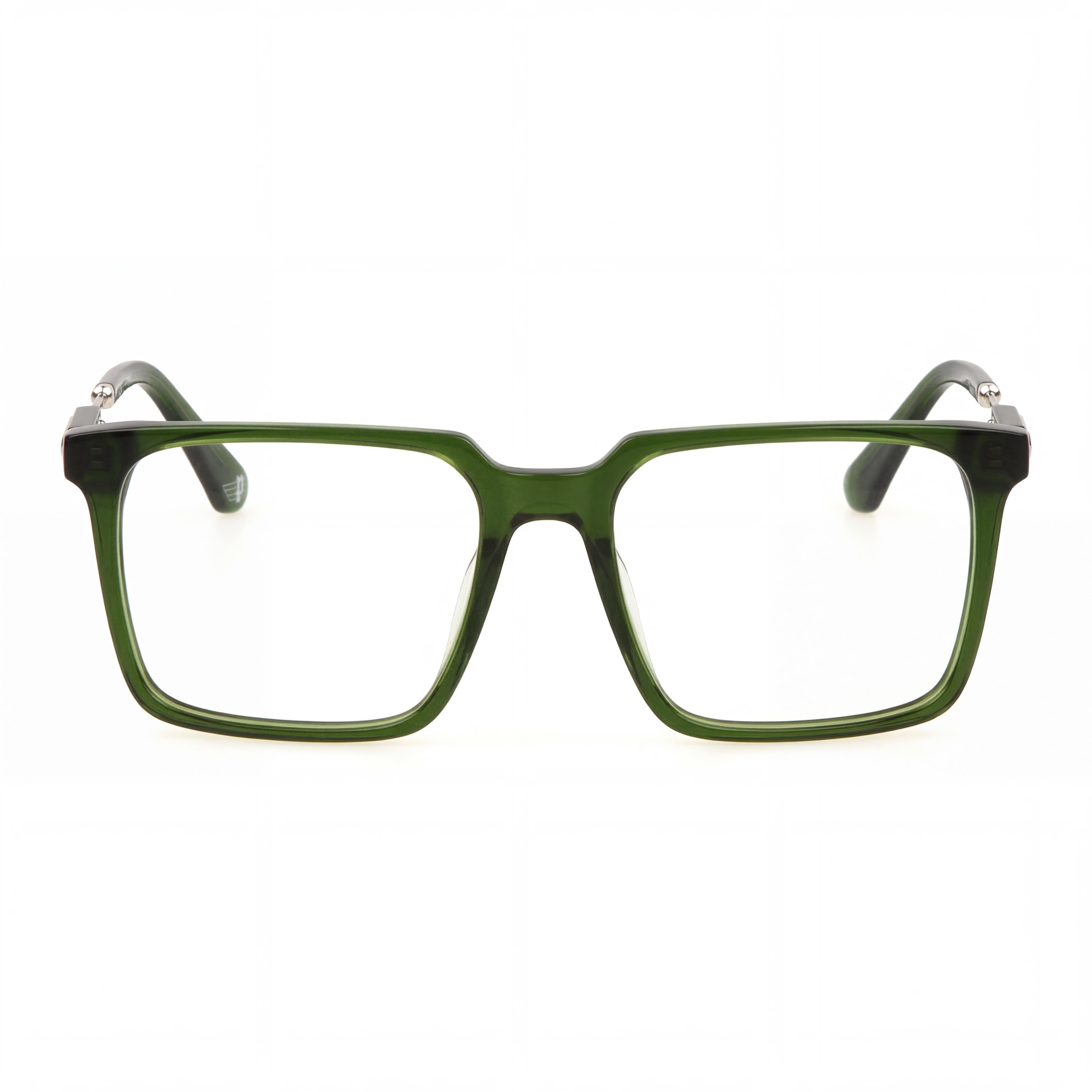 Police VPLN28 Black Rectangle Eyeglasses for Men, Acetate 53mm, Photo 2