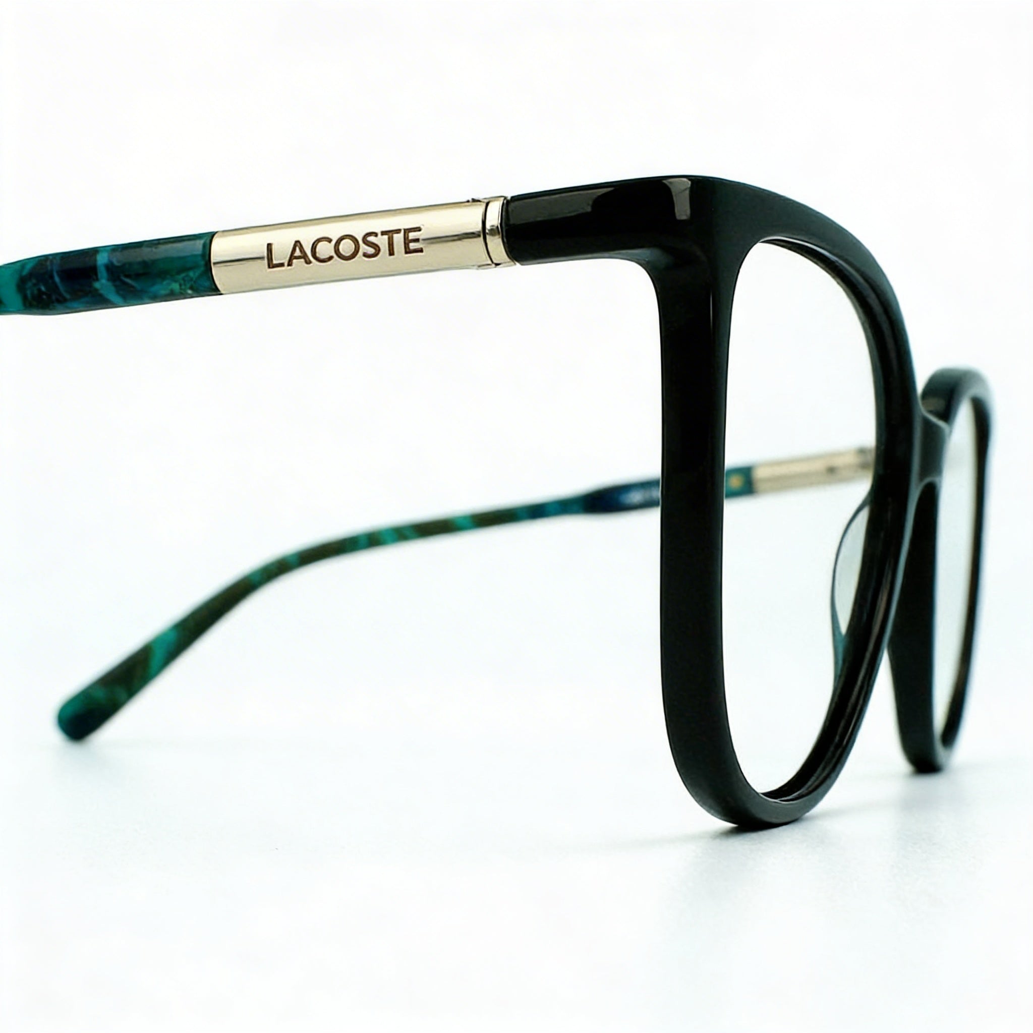 Lacoste CASUAL Women's Black Acetate Optical Eyewear Frame with Demo Lenses, 55mm Lens Width, Photo 3