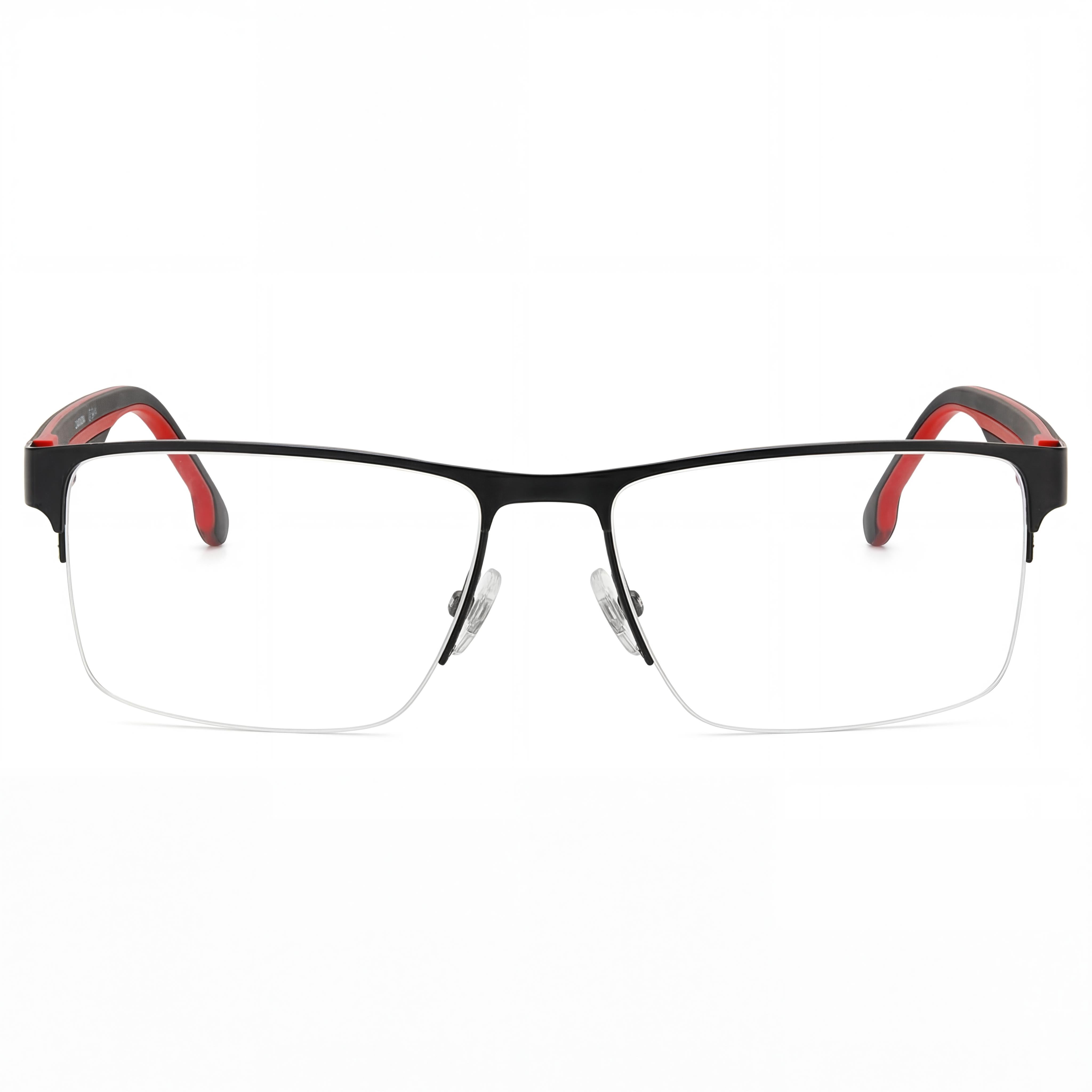 Gafas de Sol Carrera Modern para Hombre, Montura de Acero Inoxidable, Lente de Policarbonato, Negro Rojo Mate, 58 mm, Photo 2