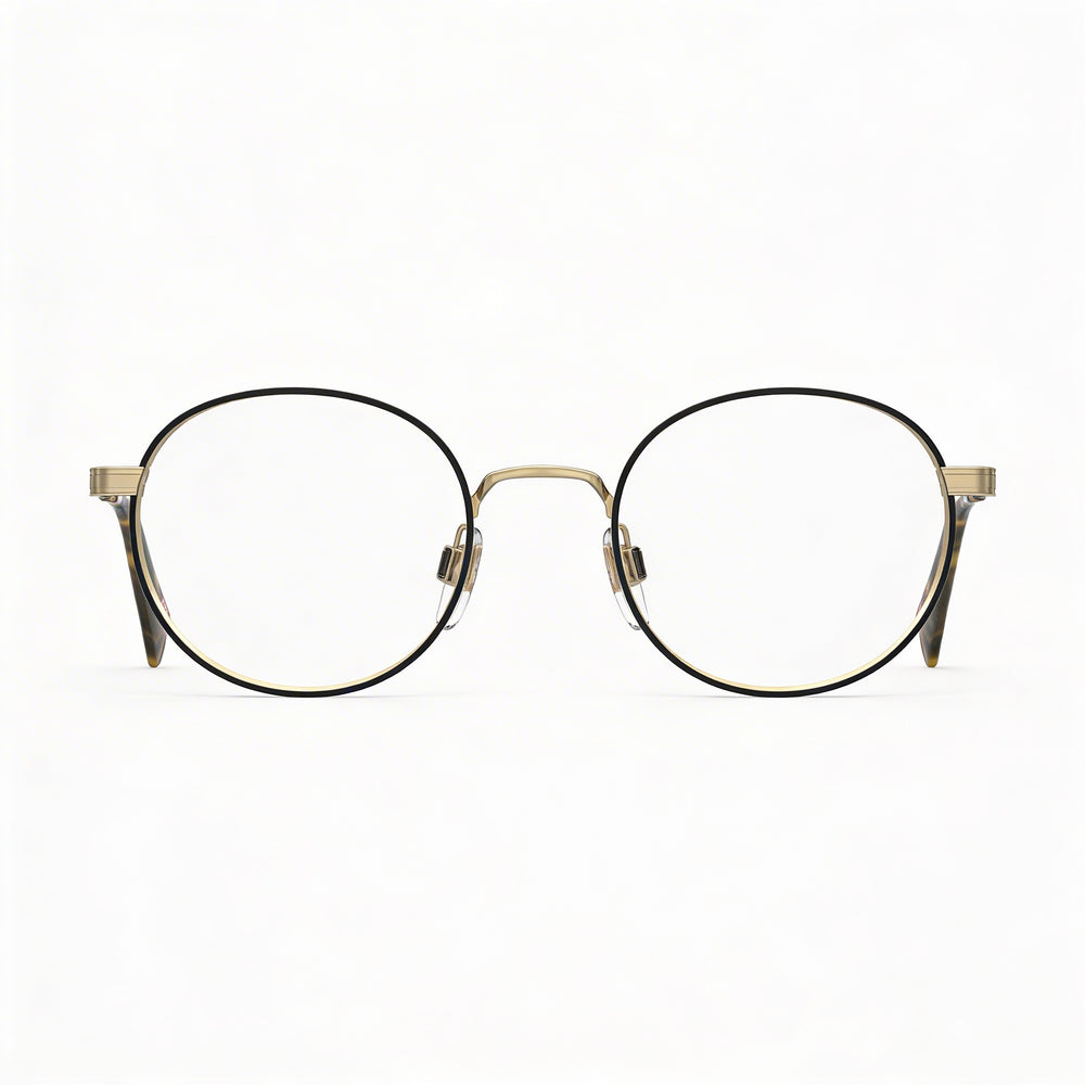 Gafas graduadas Levi's Lv 1030 unisex de acero aleado dorado, lentes de 48 mm, puente de 20 mm y patillas de 145 mm.