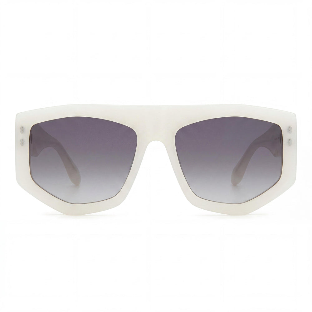 Gafas de sol de acetato de moda para mujer Isabel Marant, montura gris perlado 56-18-145, protección UV
