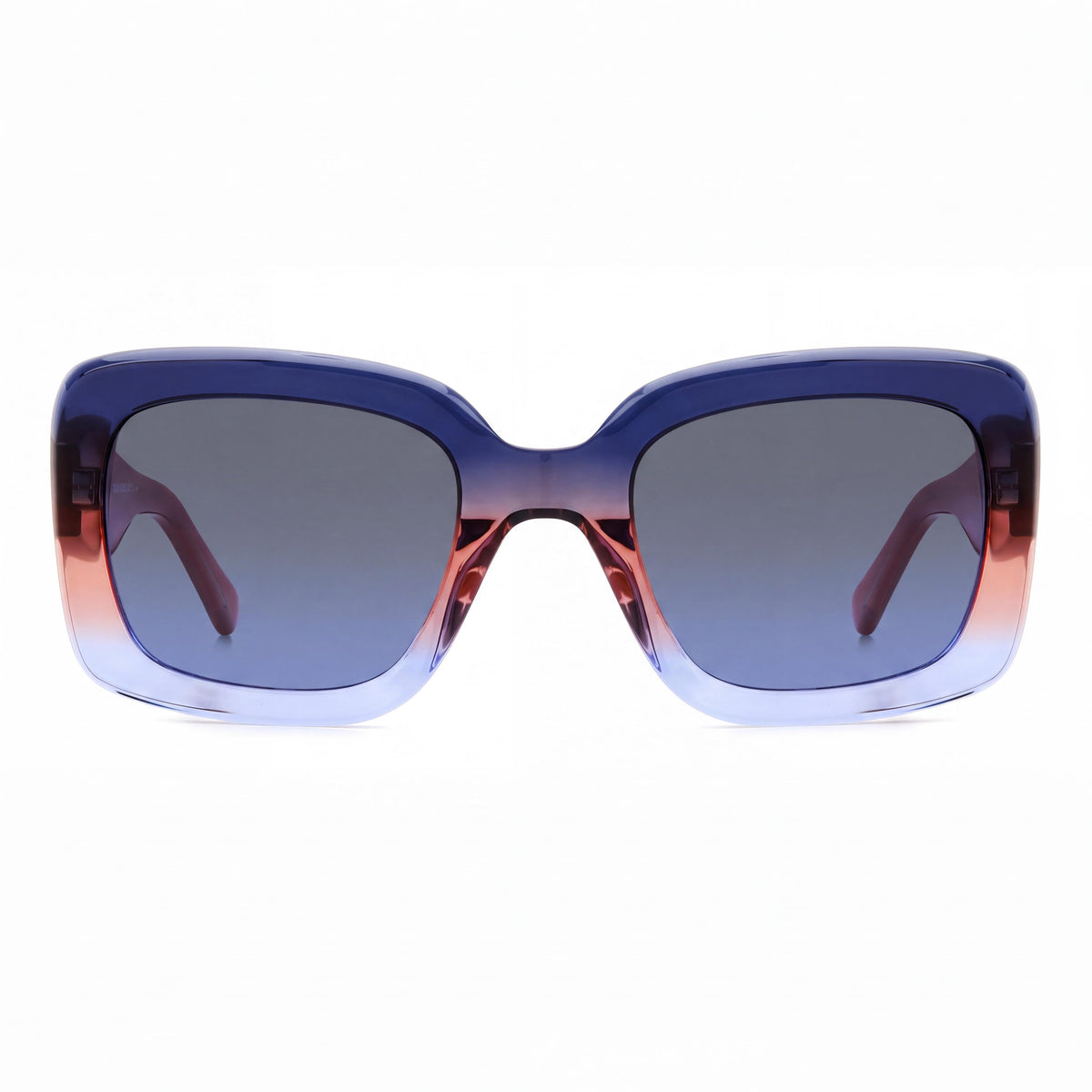 Gafas de sol para mujer kate spade new york BELLAMY/S, armazón de plástico color beige y gris, lentes azules y beige, no polarizadas, con protección UV, 52 mm, Photo 2