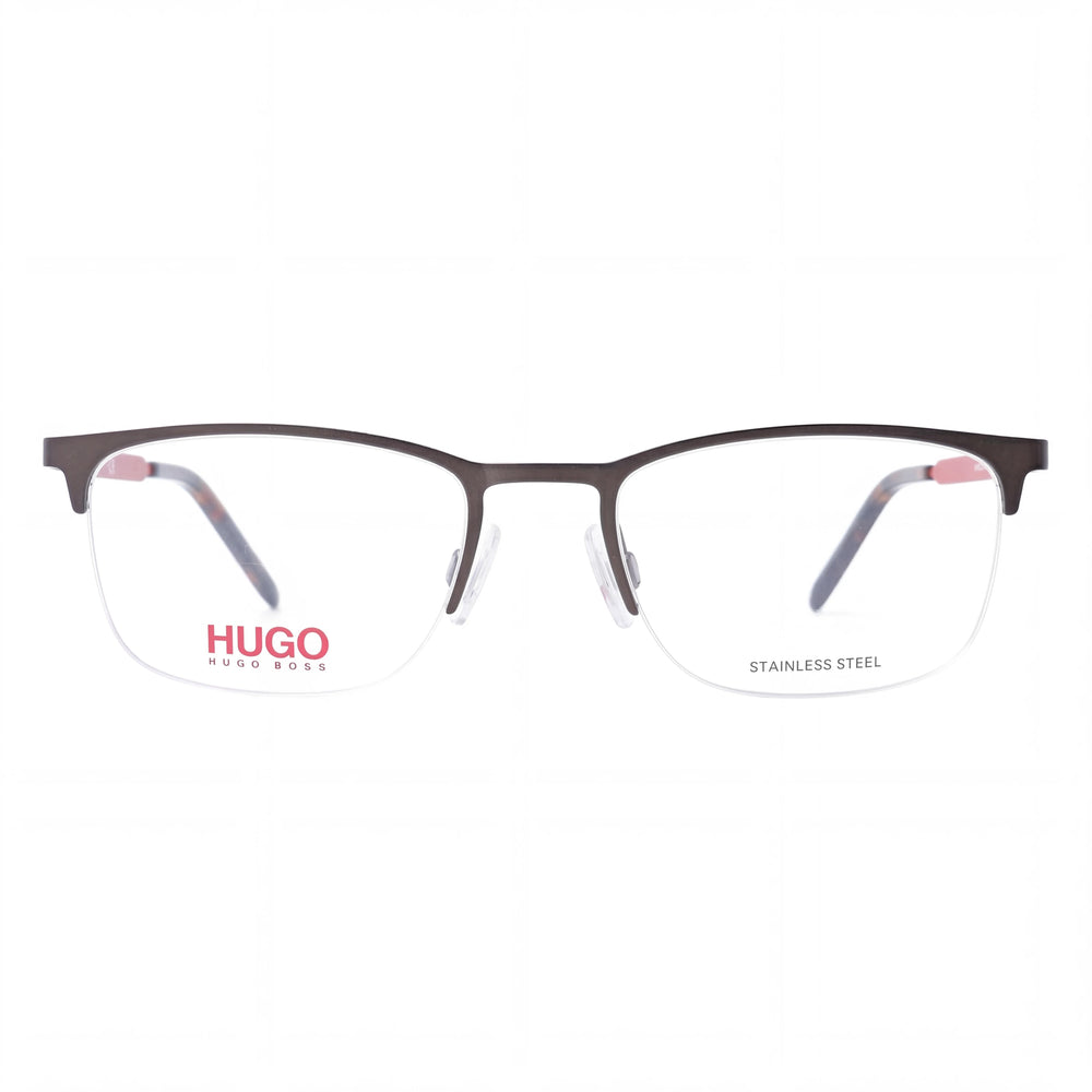 Hugo Boss Hg 1019 Unisex Alloy Steel Optical Frames in Grey Matt, for Prescription Lenses, Size 53-20-145