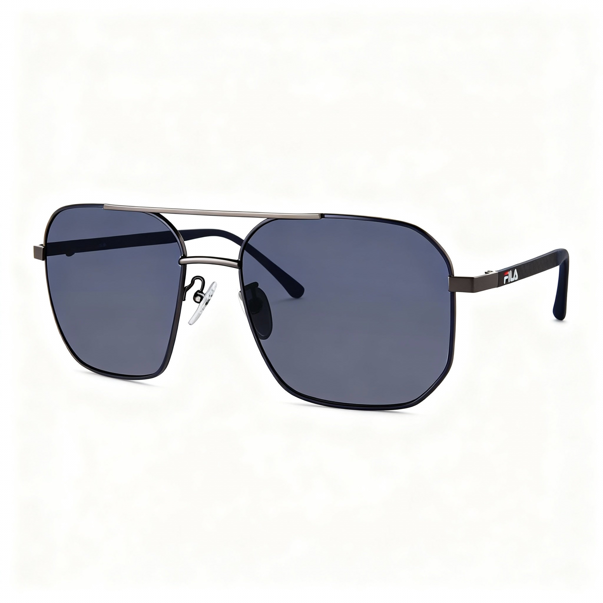 Fila Sfi300 Men's Metal Non-Polarized Sunglasses, Gunmetal Blue Frame, Blue Gradient Lens 58mm, Photo 3