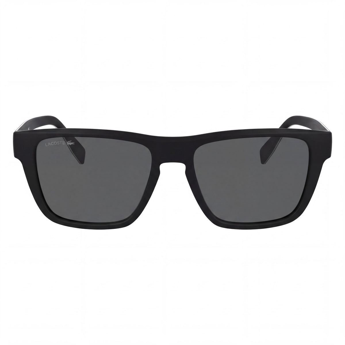 Gafas de sol Lacoste Classic para hombre con montura de plástico negro mate y lentes de policarbonato negras 54-17-145, Photo 2