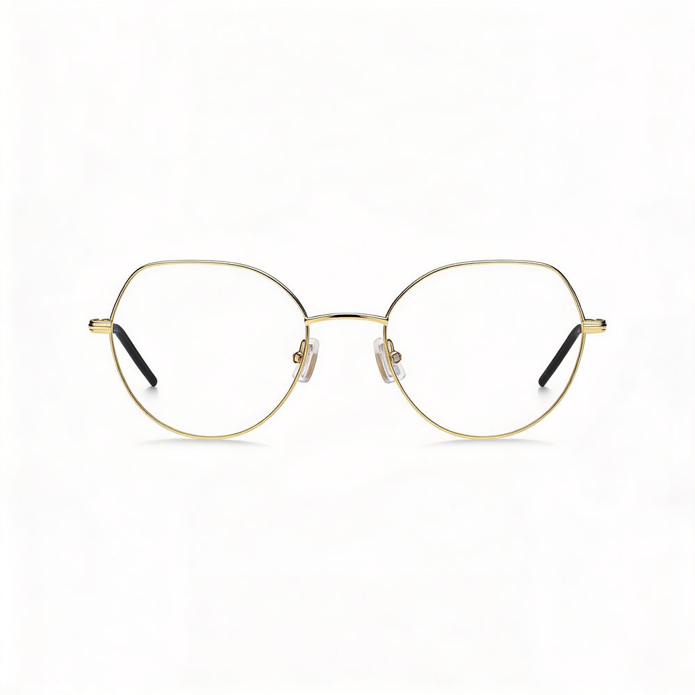 BOSS Audio Systems BOSS 1591 Women's Eyewear Frame, Black Gold with Plastic Lenses, Size 51/20/140