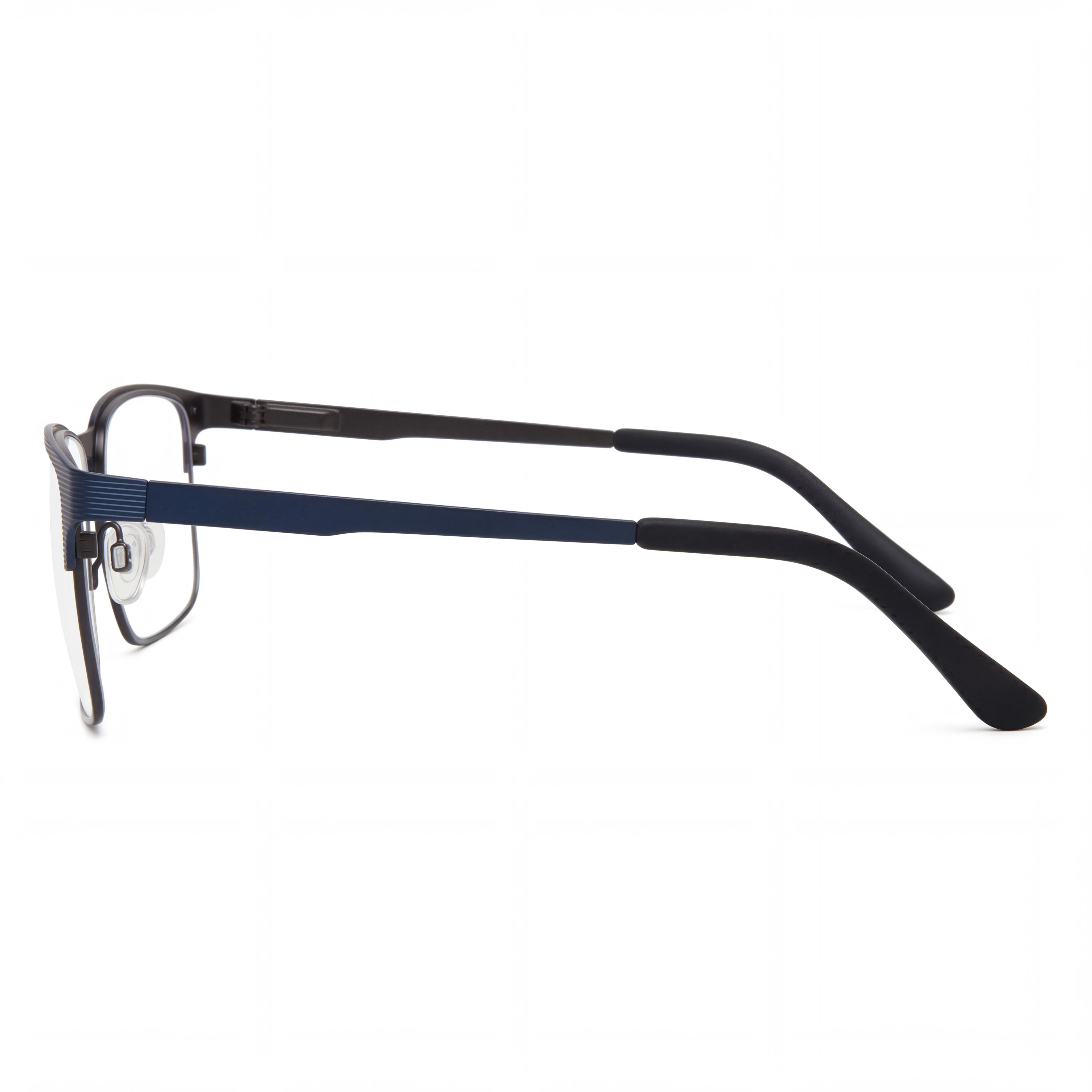 Chesterfield Classic Men's Optical Eyeglasses with Blue Grey Metal Frame and Polycarbonate Lenses (56-19-150), Photo 2