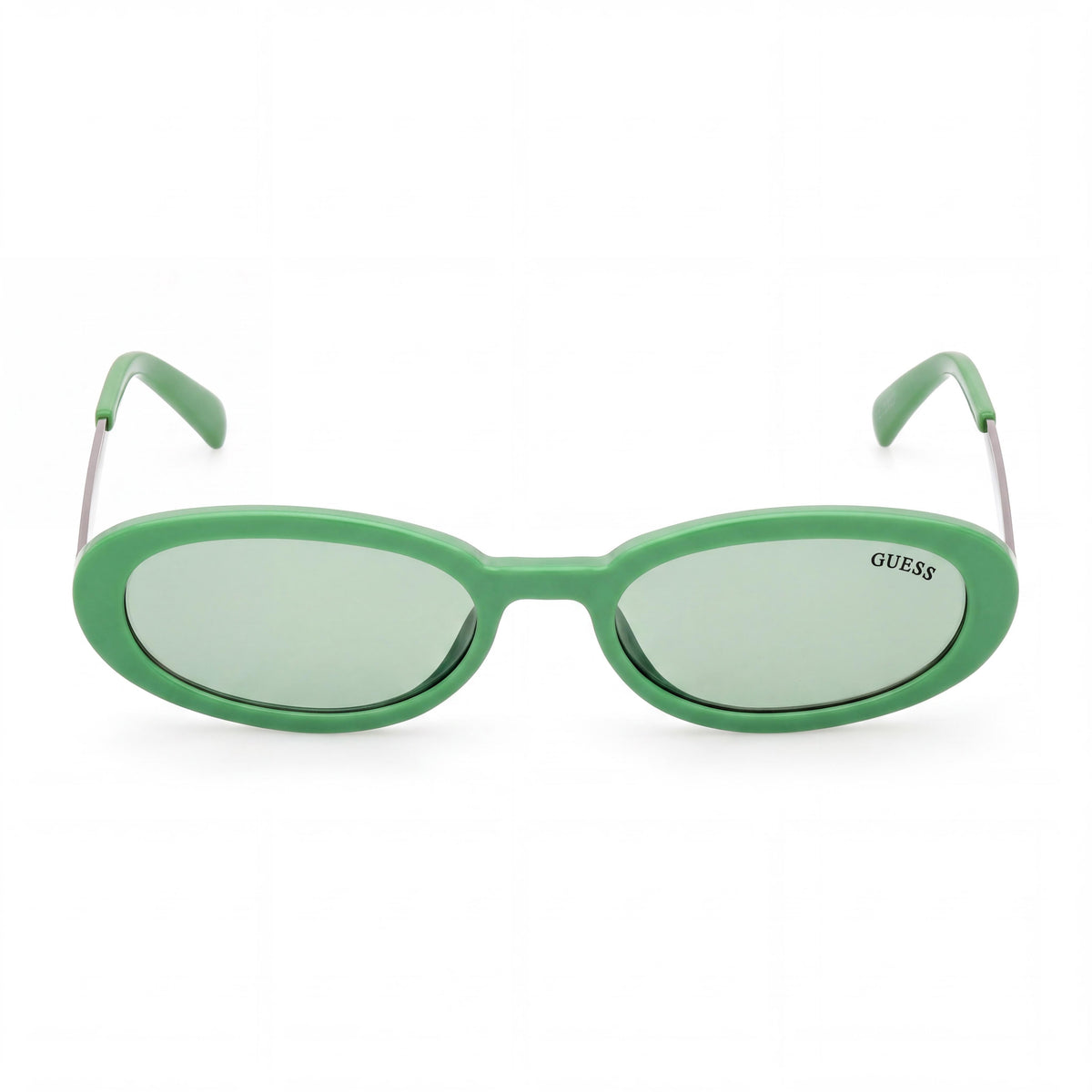 GAFAS DE SOL UNISEX CON PROTECCIÓN UV PARA MUJER GUESS Montura ovalada inyectada en verde claro brillante, lente verde 51-18-145, Photo 2