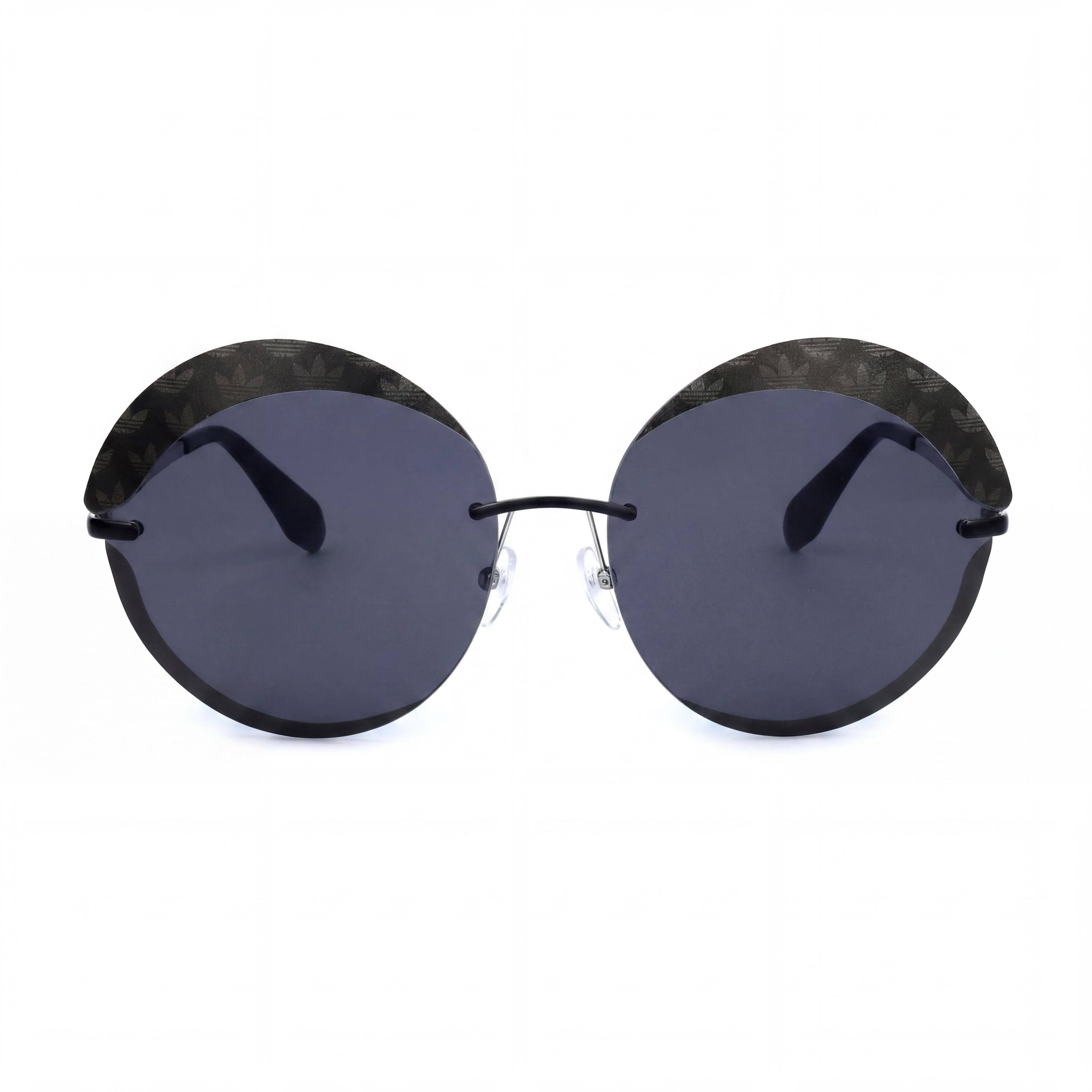 adidas Originals Contemporaneo Women's Black Metal Frame Sunglasses with Black Lenses, UV Protection, 67mm, Photo 2