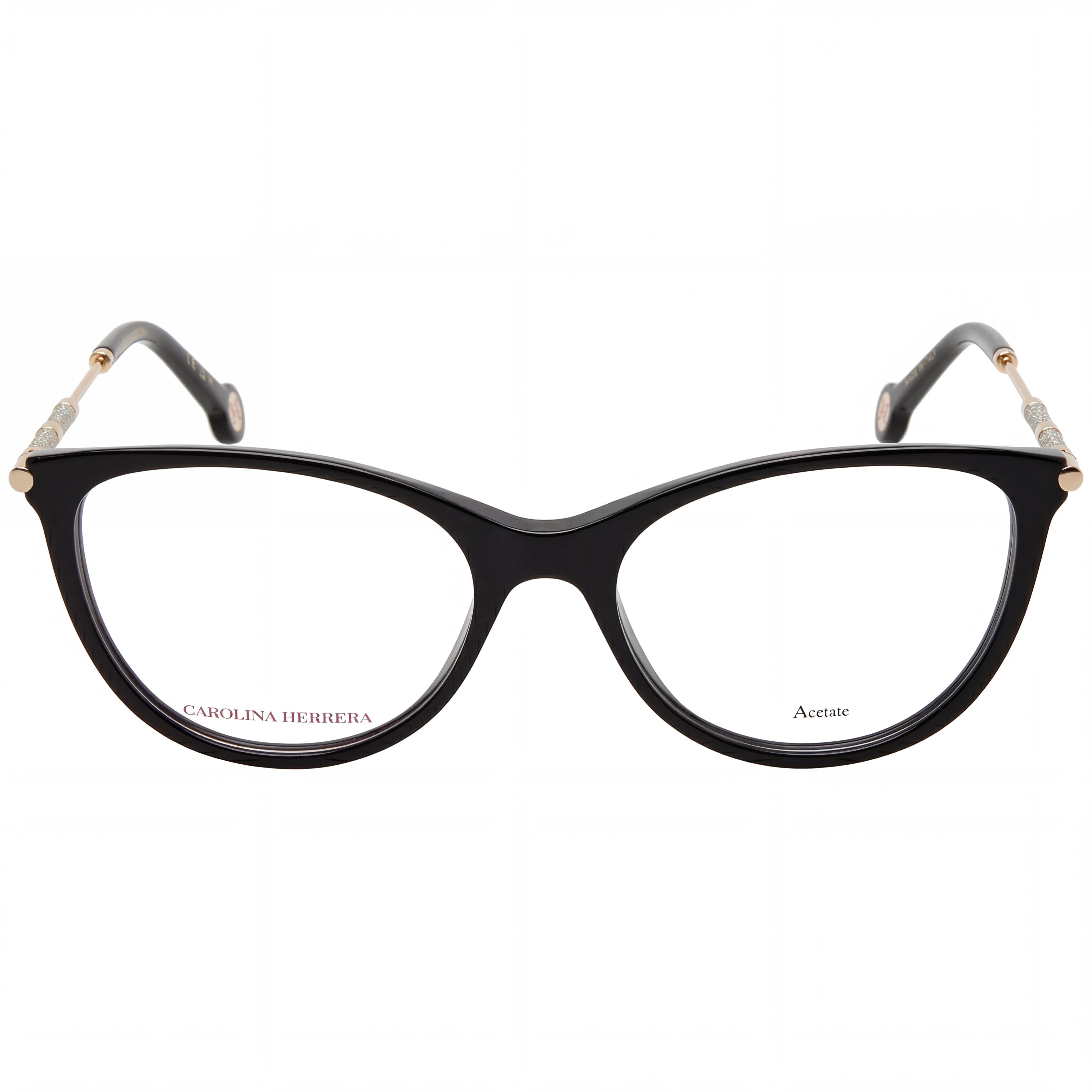 Carolina Herrera Her 0152 Gafas de Estilo Casual para Mujer, Armazón de Acetato Multicolor, Lentes Negros, 53mm, Photo 2