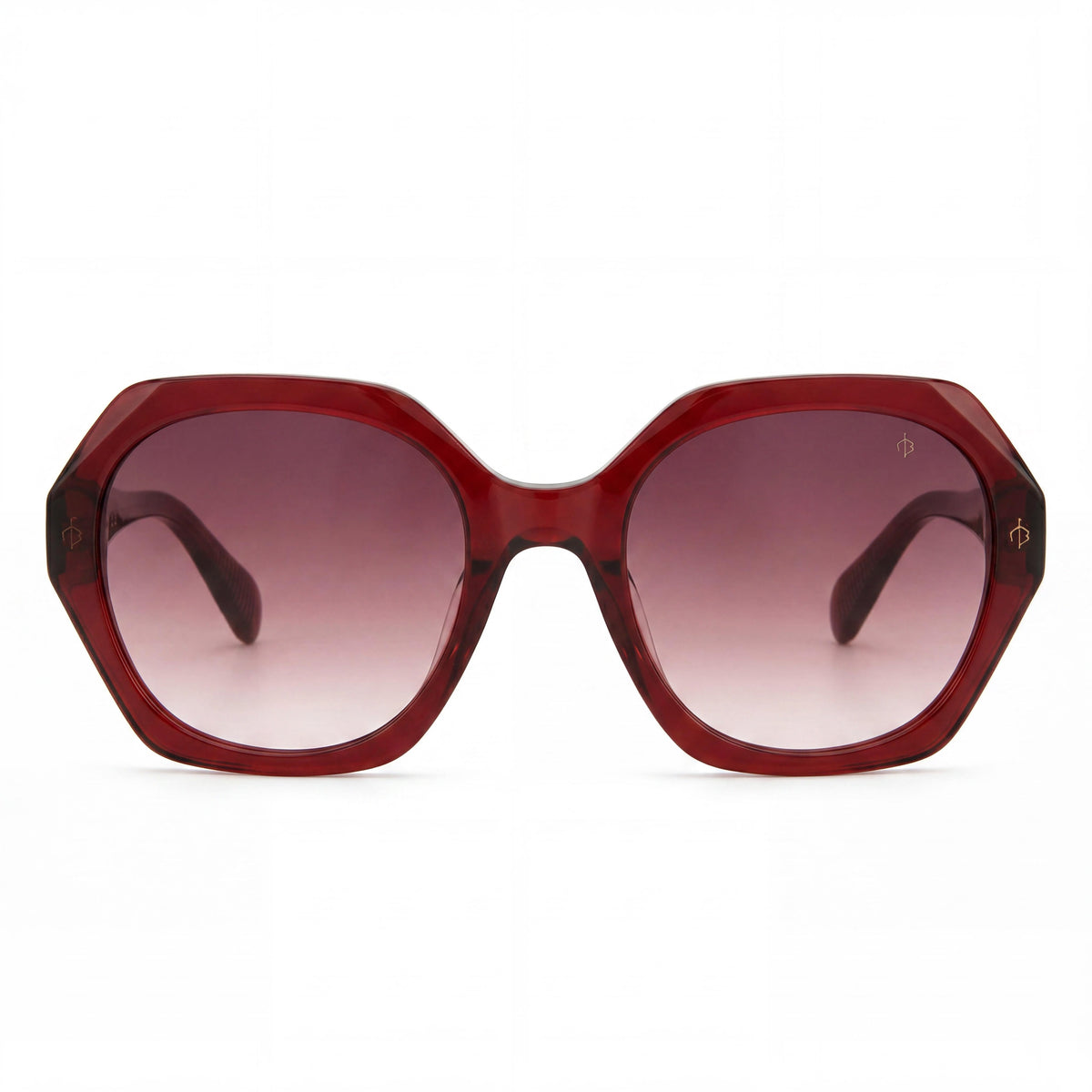 Rag & Bone Modern Heritage Burgundy Pink Sunglasses for Women, 55mm, Photo 2
