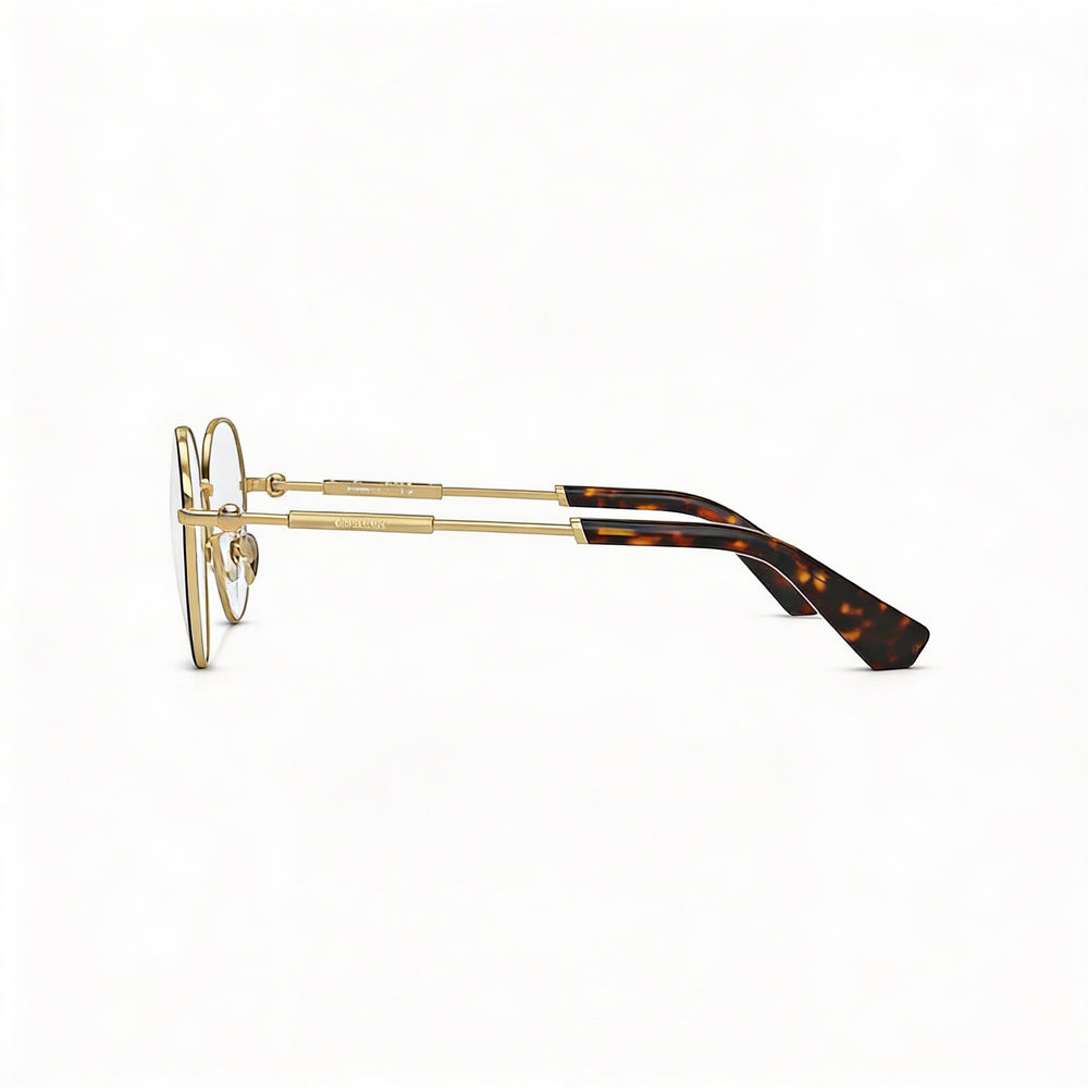 Gafas graduadas BURBERRY BE1388D para hombre, ajuste asiático, montura de metal marrón con bisagras esféricas y patillas grabadas, 51 mm