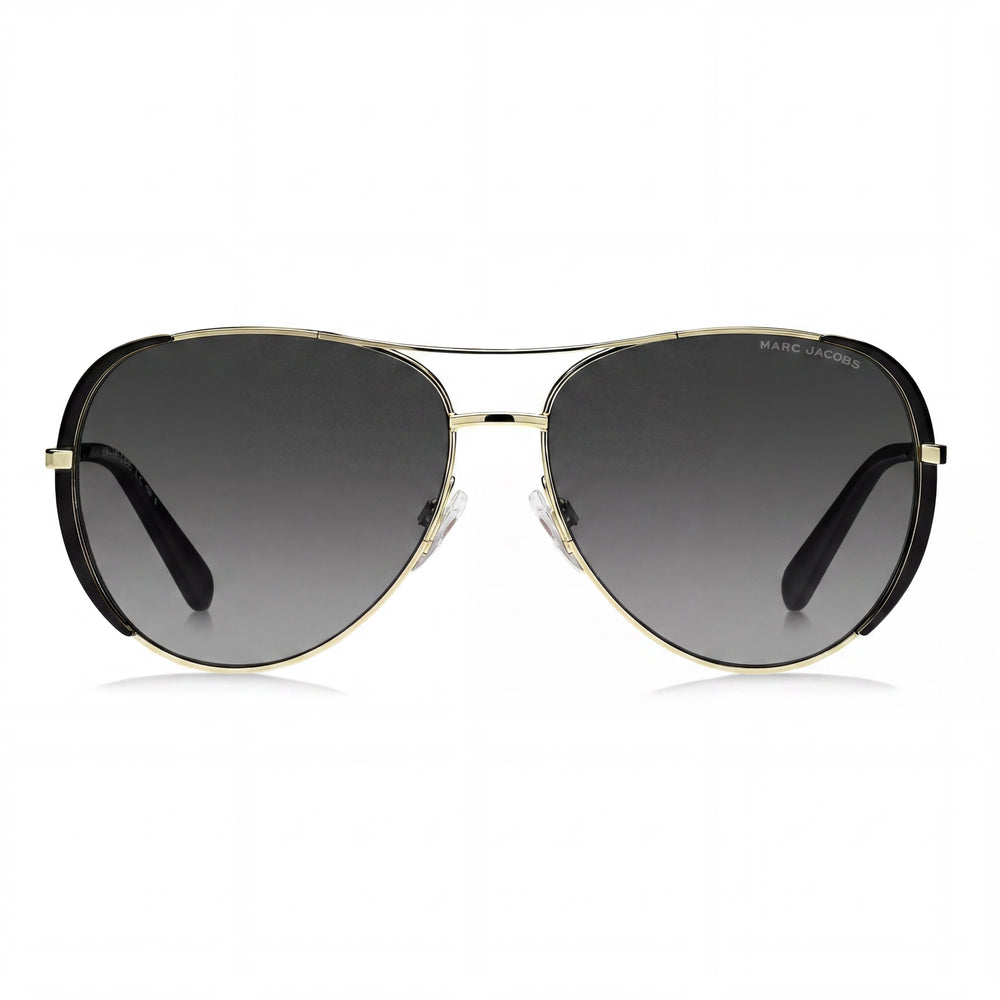 Gafas de sol Marc Jacobs Modern de metal dorado y negro con protección UV y lentes de policarbonato de 59 mm para mujer