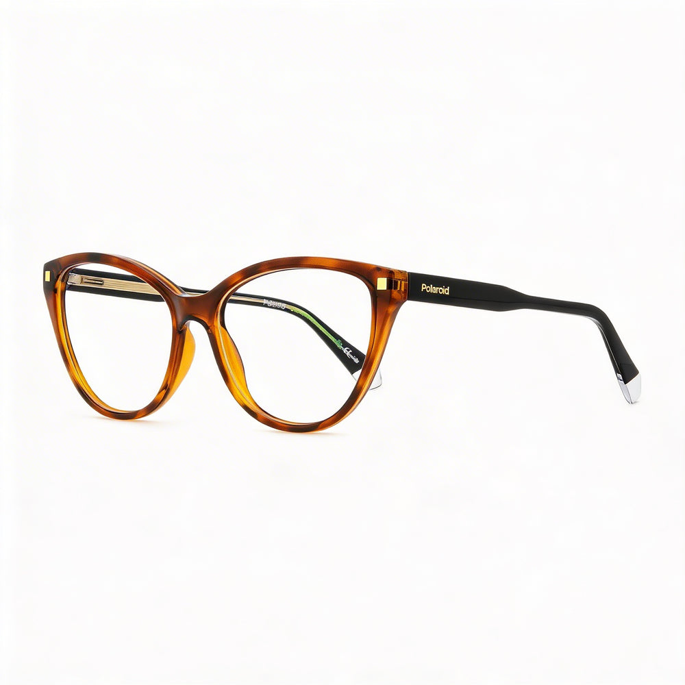Polaroid Casual Men's Multicolored Resin Frame Eyeglasses with Non Lenses and 145mm Temple Length