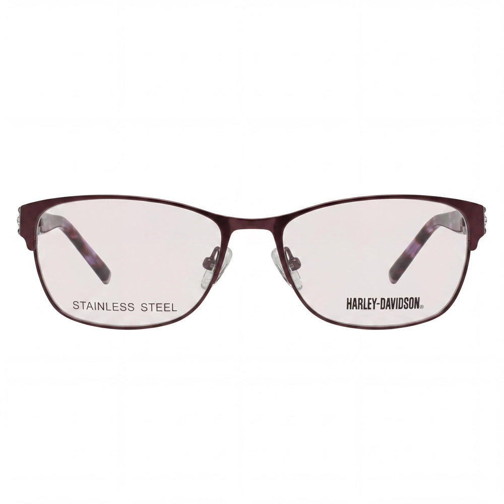 Harley-Davidson Hd0540 Women's Metal Eyewear, Matte Violet and Coloured Havana Frame, Non- Lenses, 56mm