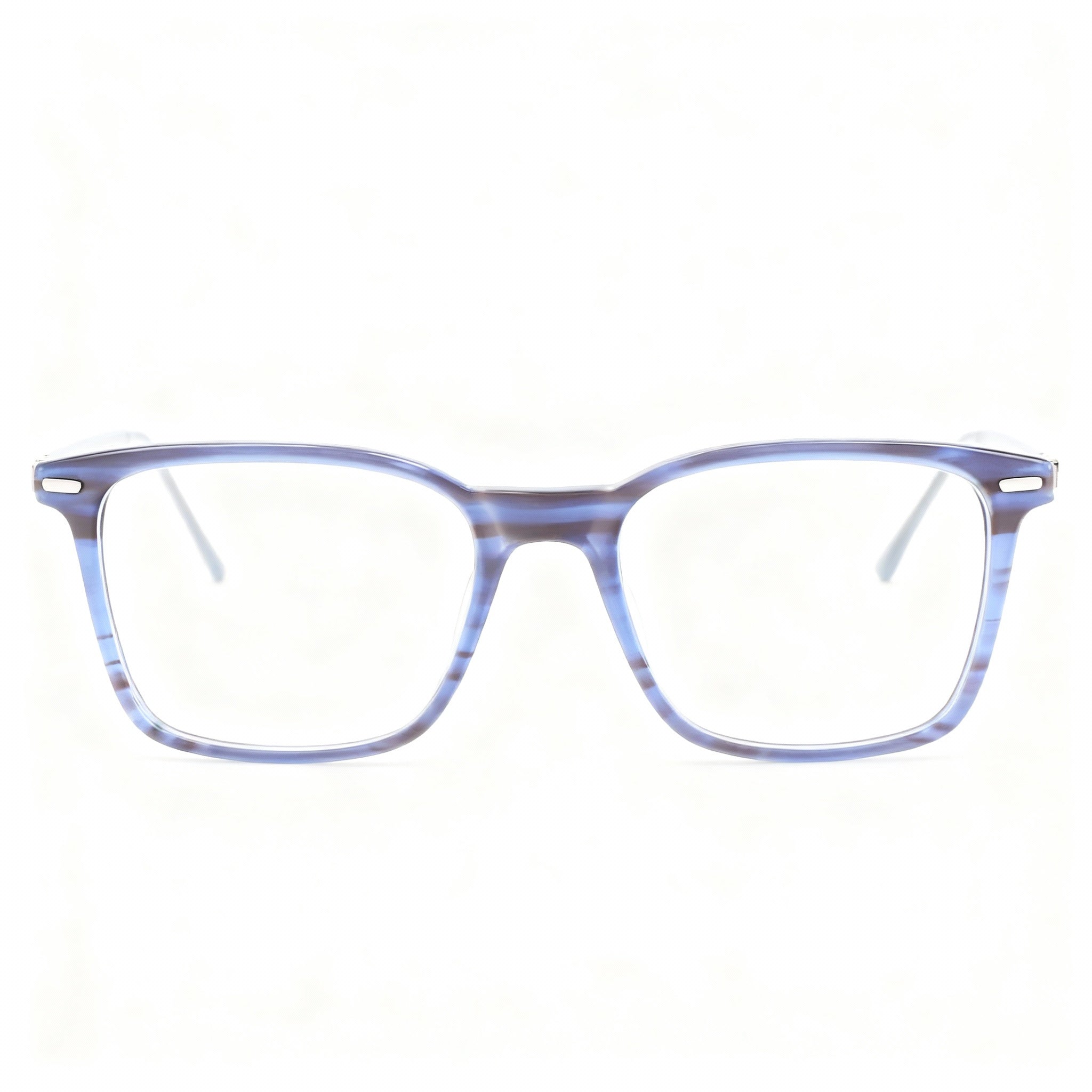 Calvin Klein Ck22541 Unisex Blue Horn Acetate Frame Eyeglasses with Non-Polarized Lenses 53mm Lens, Photo 3