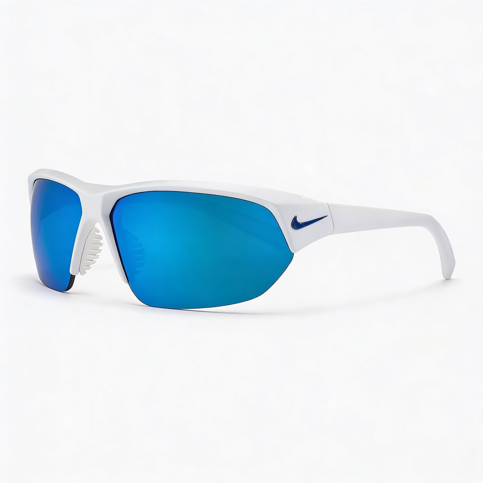 Gafas de sol Nike Baseball unisex de plástico gris rectangulares, con lentes de espejo azul no polarizadas y protección UV., Photo 3