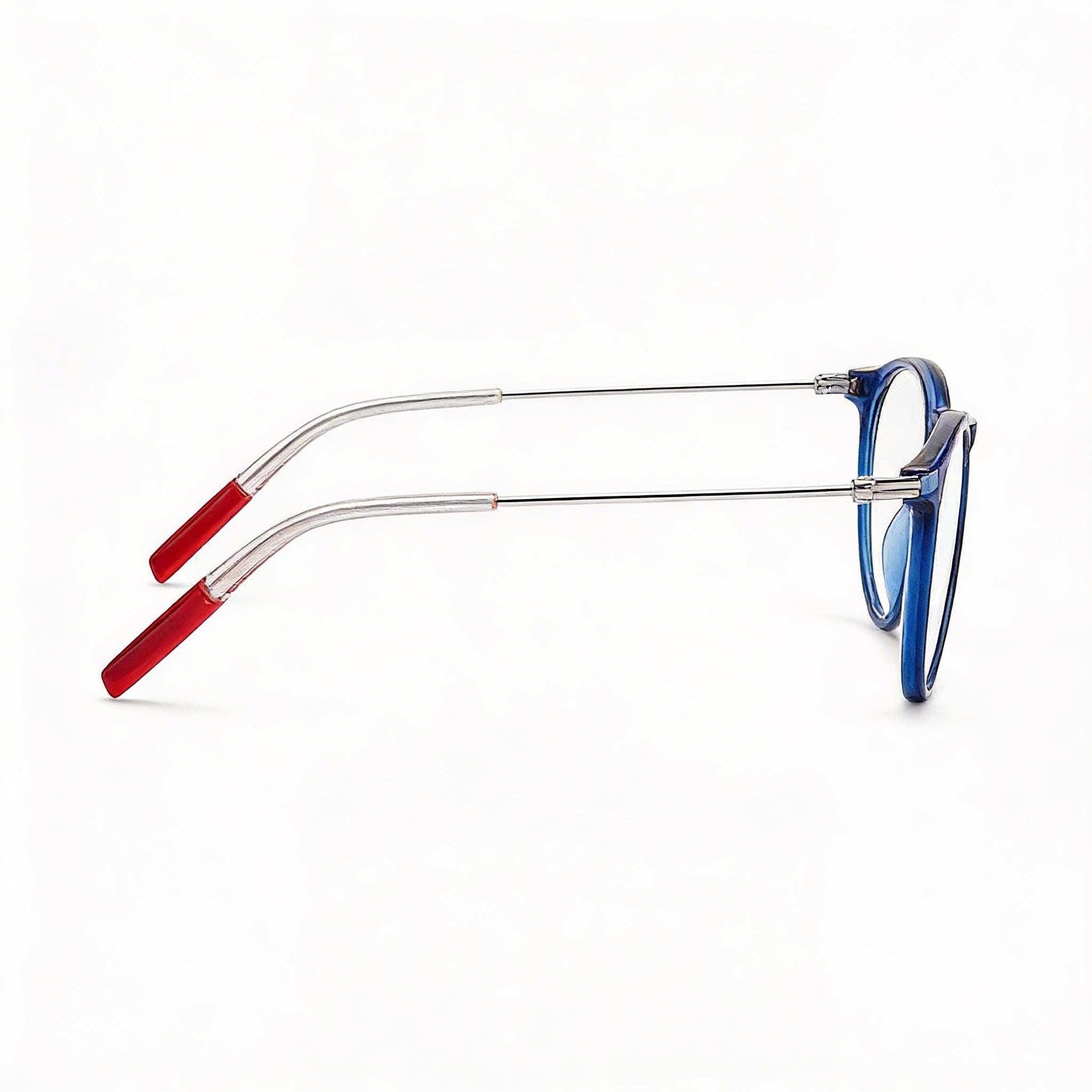 Tommy Hilfiger Modern Men's Eyeglasses with Injected Frame and Polycarbonate Non-polarised Blue Lenses 49mm, Photo 3