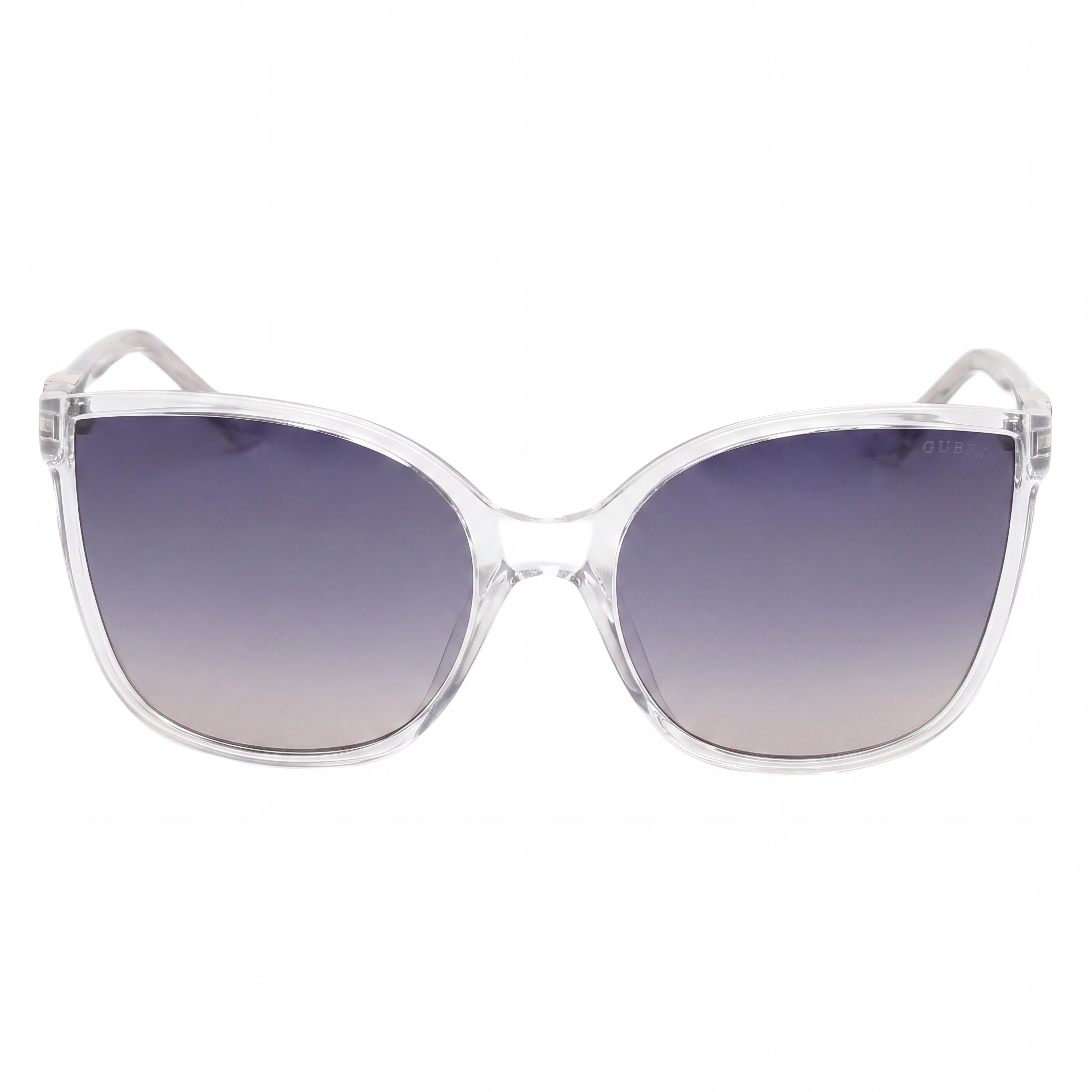 GUESS Women's Injected Sun Glasses Crystal Gradient Smoke Frame Gradient Smoke Grey Polarized UV Protection 60mm, Photo 2