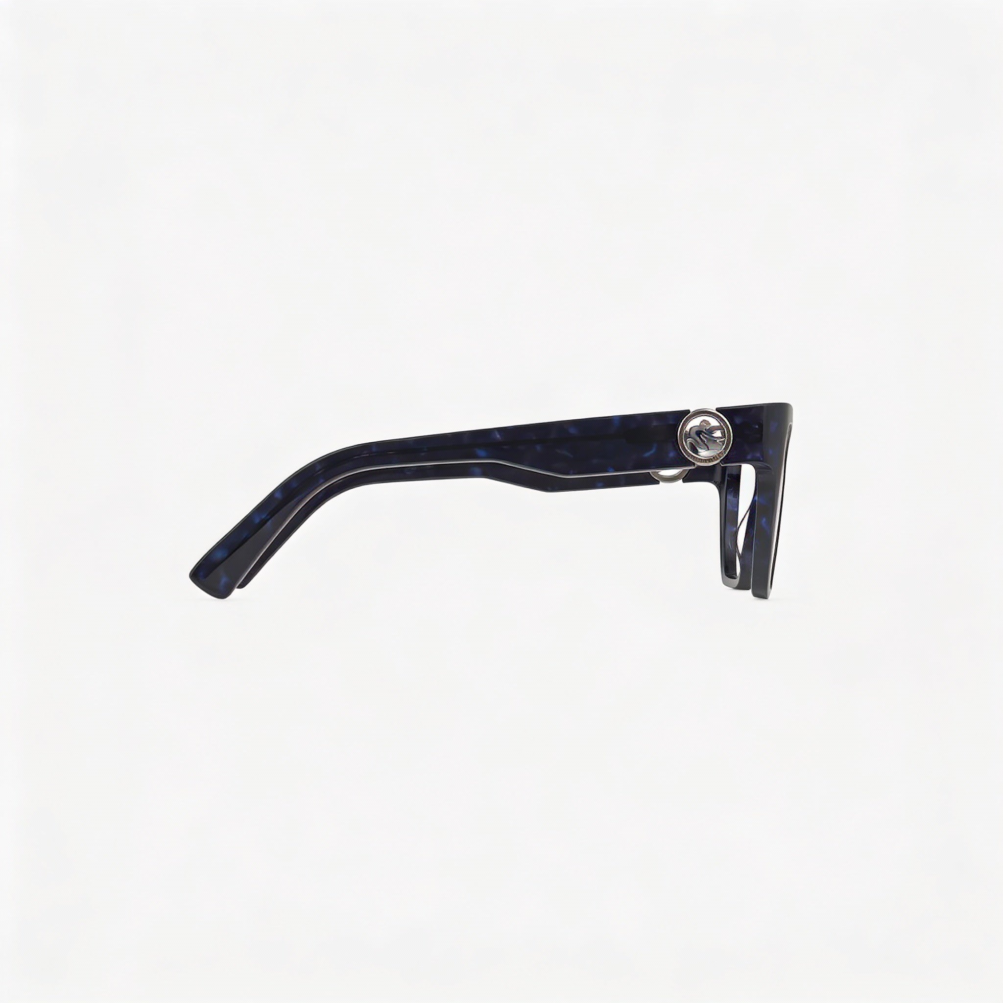 Gafas de sol Longchamp Modern LO2731 para hombre, cuadradas, de plástico, color azul Habana, de policarbonato, 52 mm, Photo 2