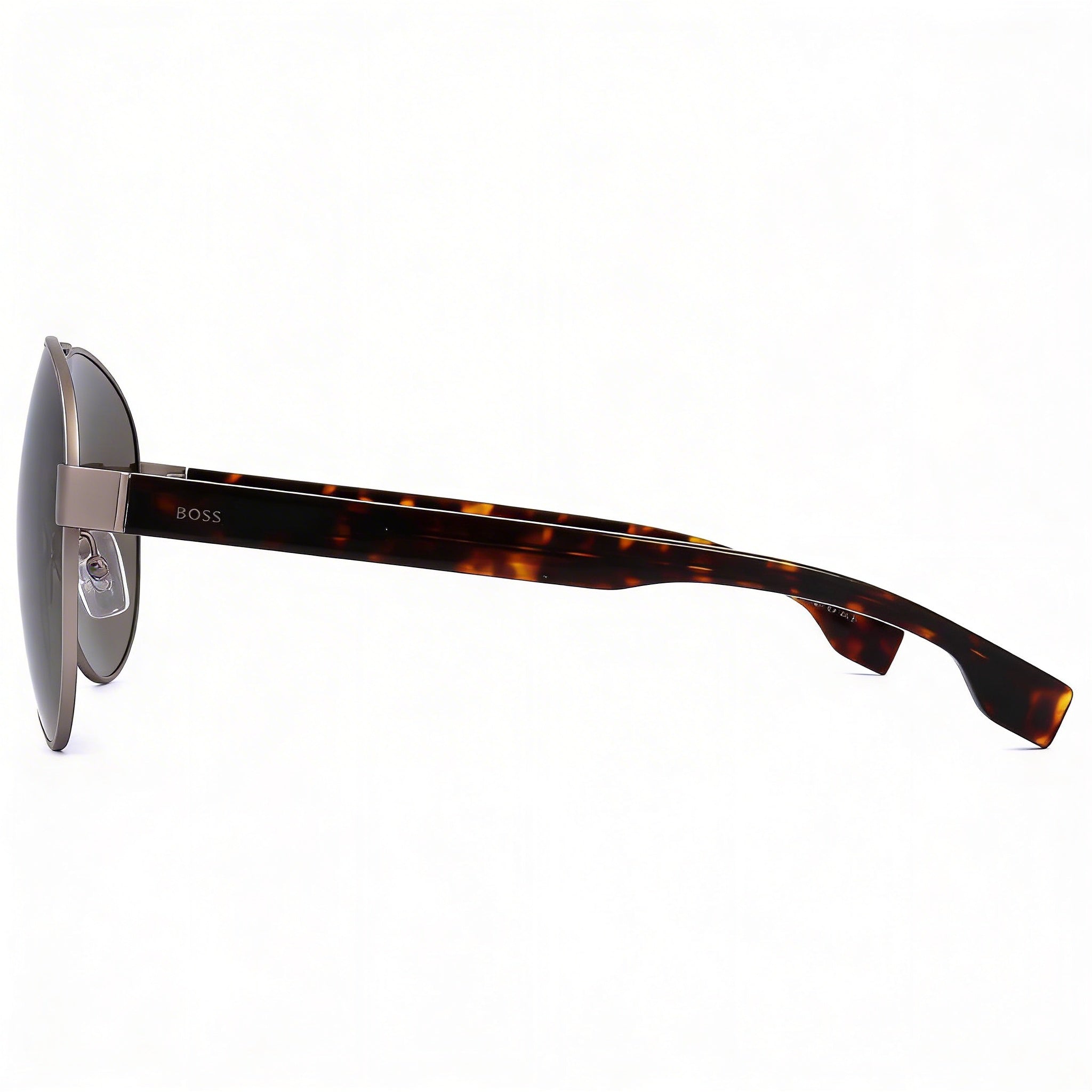 Hugo Boss Boss1560/O/S Men's Multicoloured Pilot Plastic Frame Sunglasses Gray-Brown Lenses 100% UV Protection 63mm, Photo 3