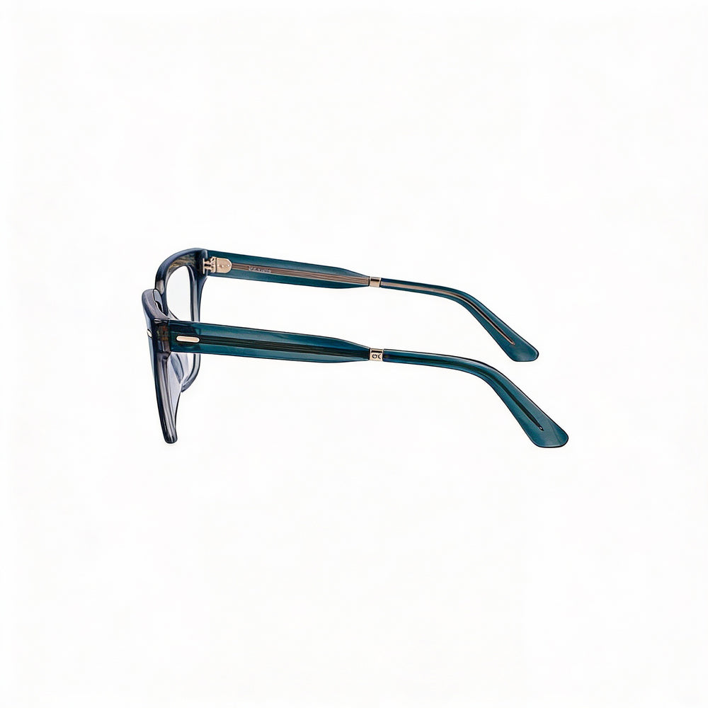 Calvin Klein Ck22539 Unisex Multicolored Metal Polarized Sunglasses with Petrol Lenses 54mm